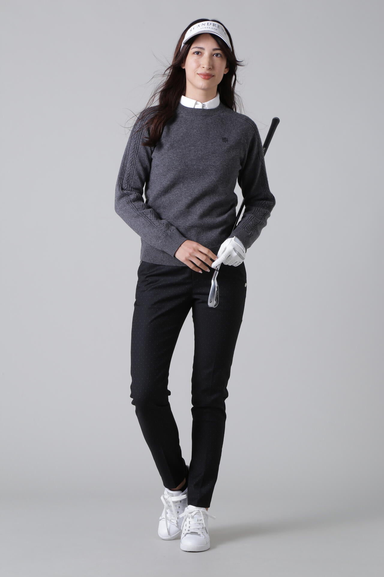 ドットストレッチパンツ (WOMENS)
