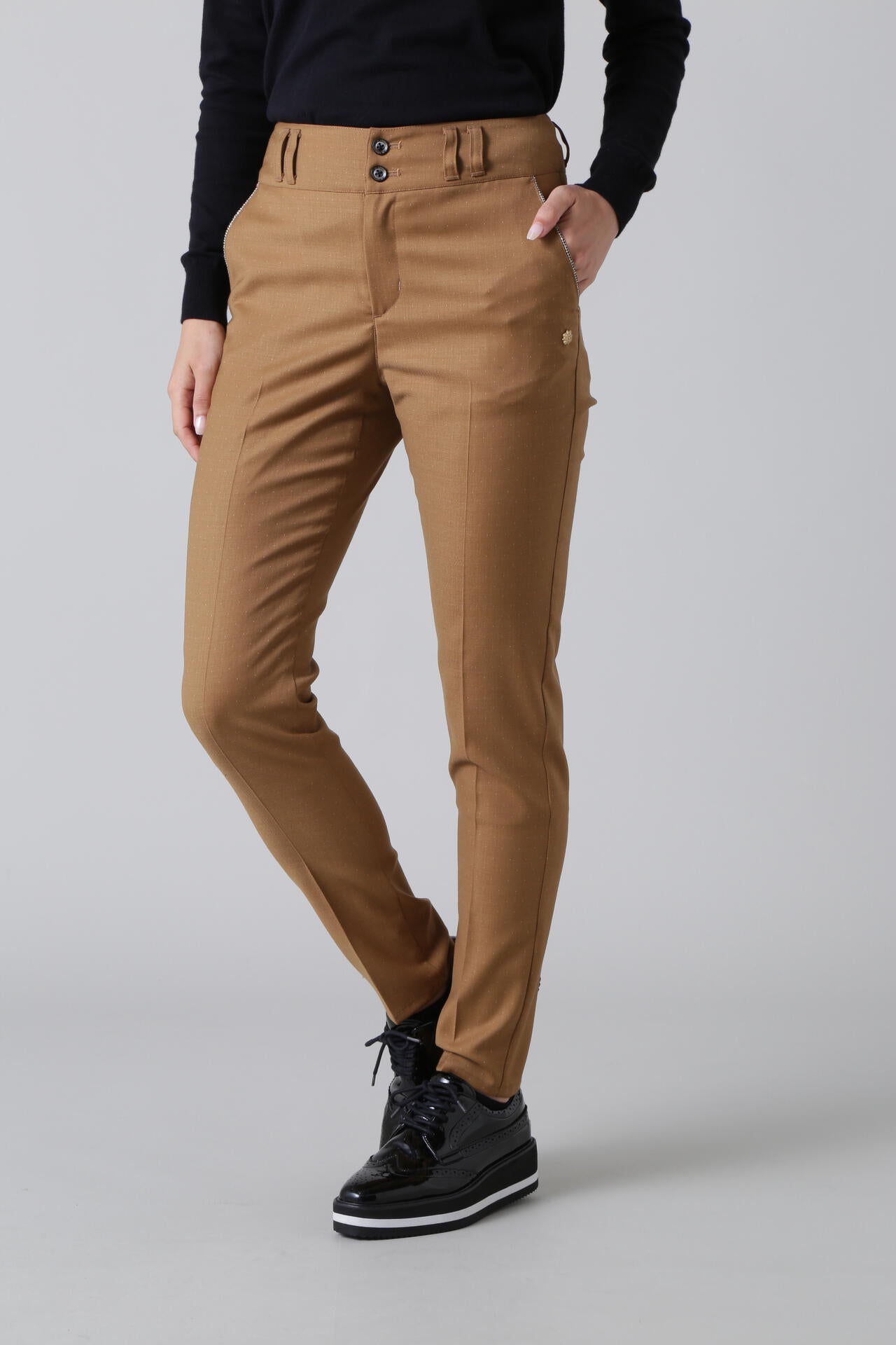 ドットストレッチパンツ (WOMENS)