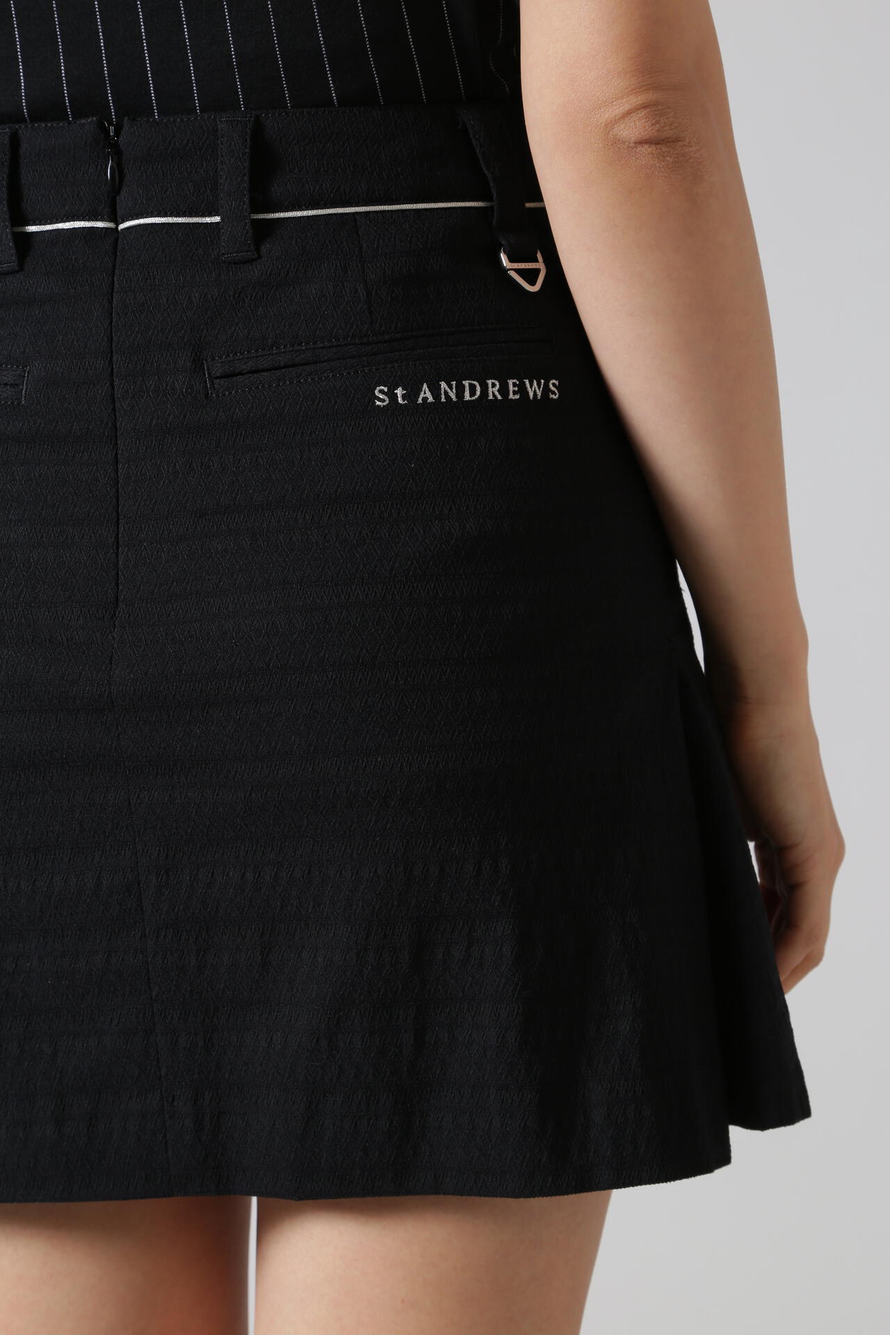 リンクスジャガード ストレッチ プリーツスカート (WOMENS)