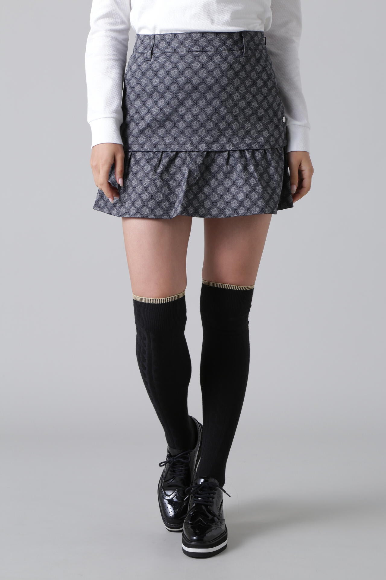 STボニースコットランドジャガードスカート (WOMENS)