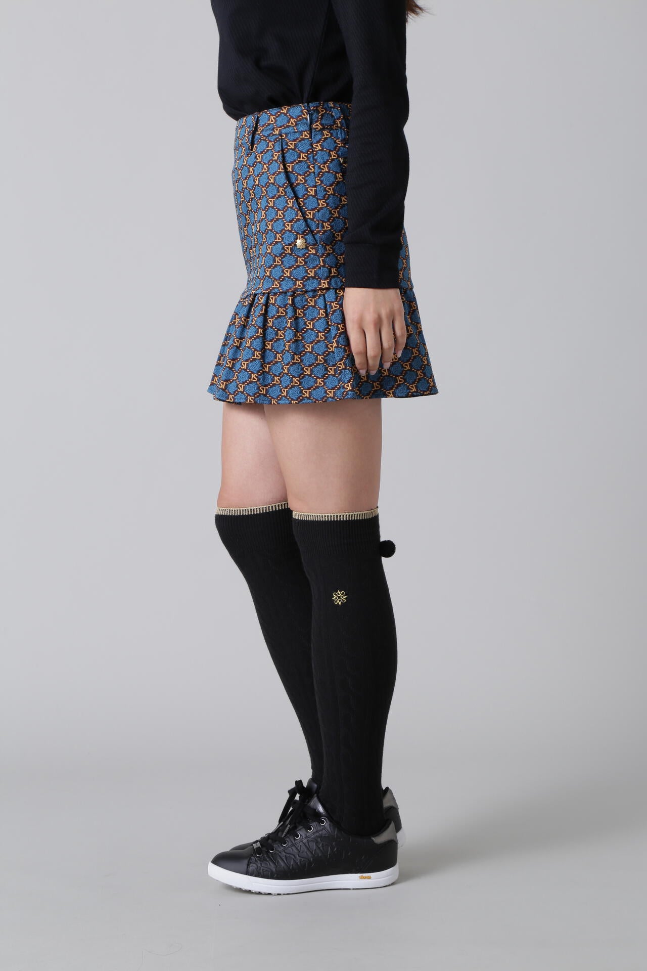 STボニースコットランドジャガードスカート (WOMENS)