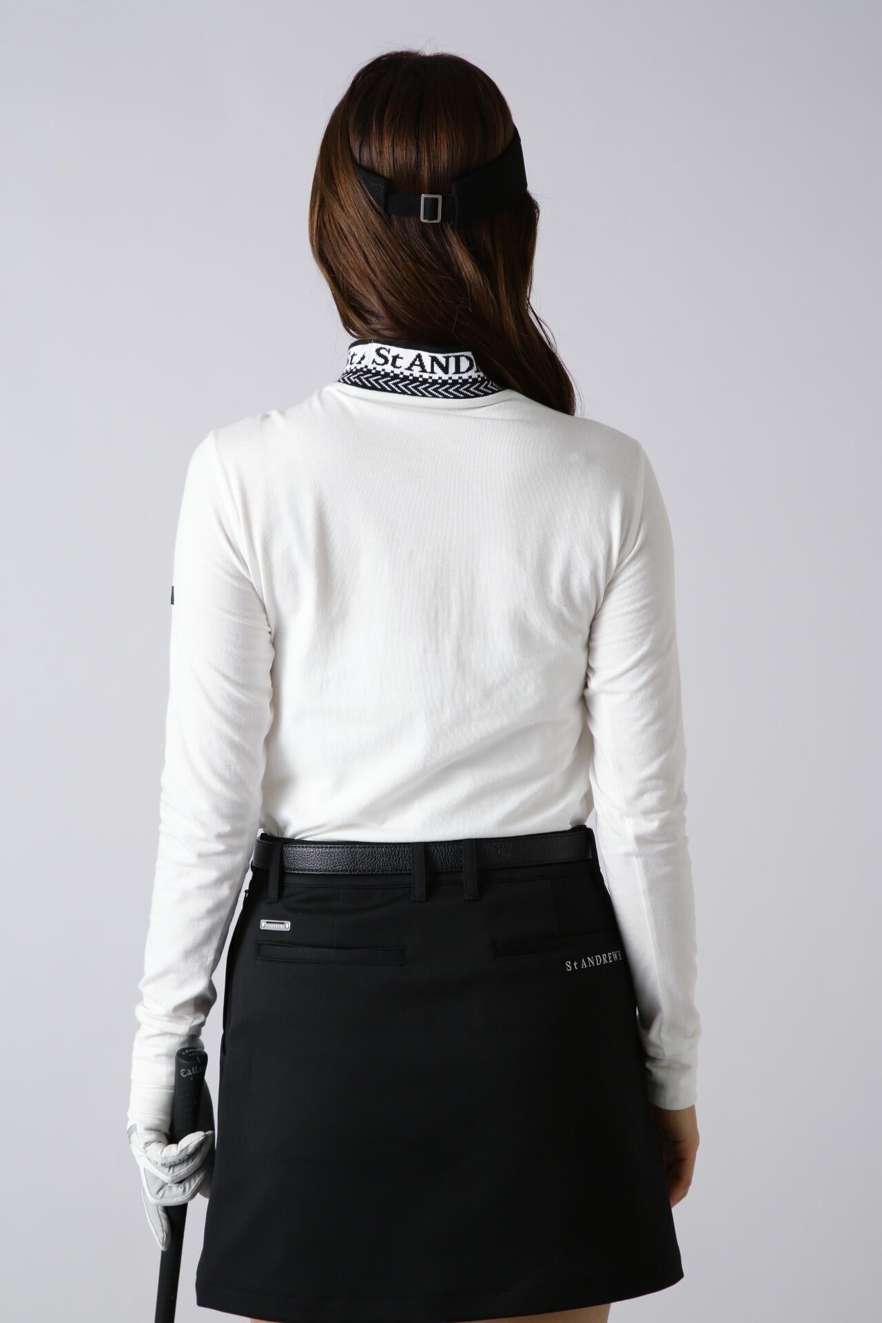 ベア天竺長袖ハイネックカットソー (WOMENS)