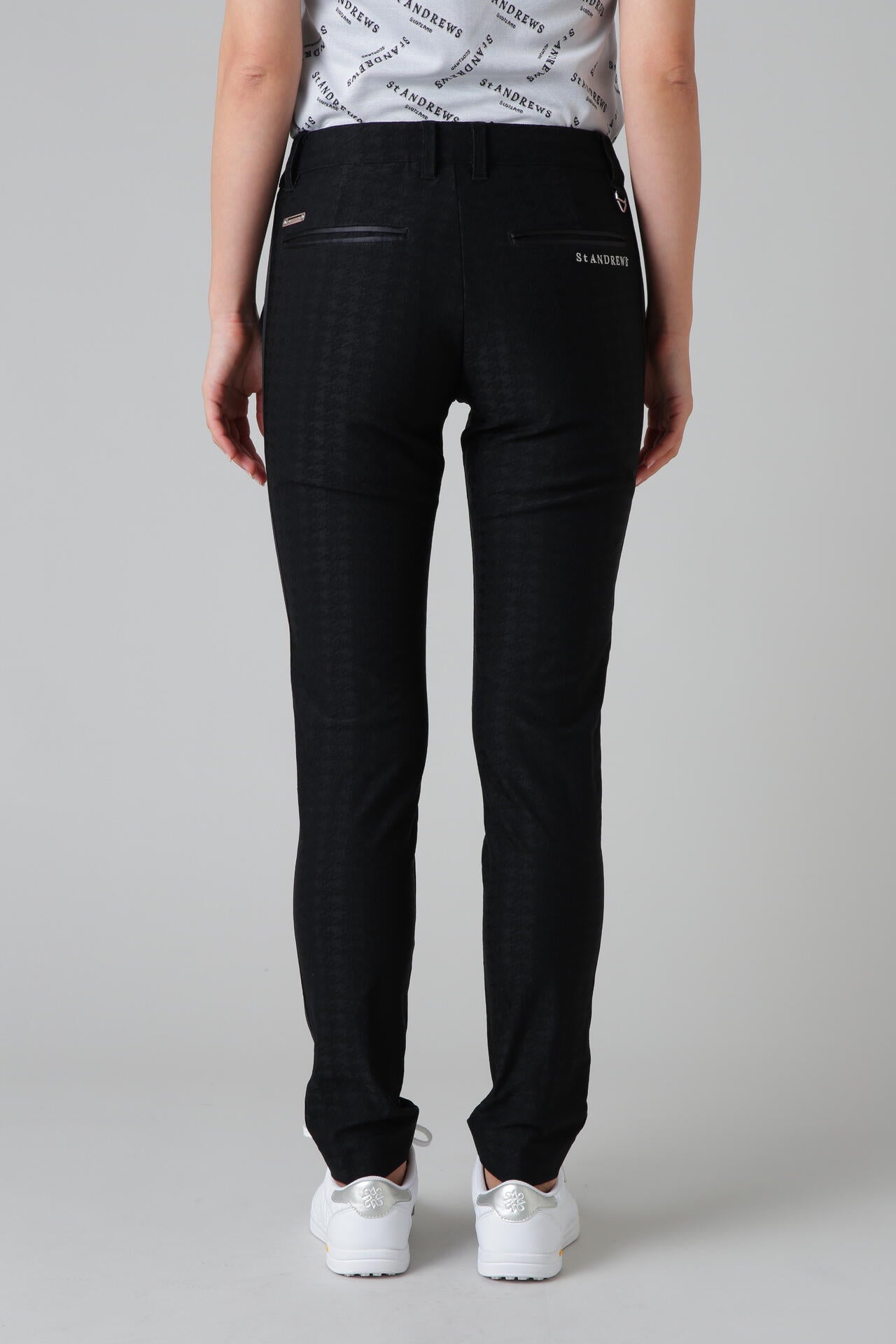 千鳥ジャガードストレッチパンツ (WOMENS)