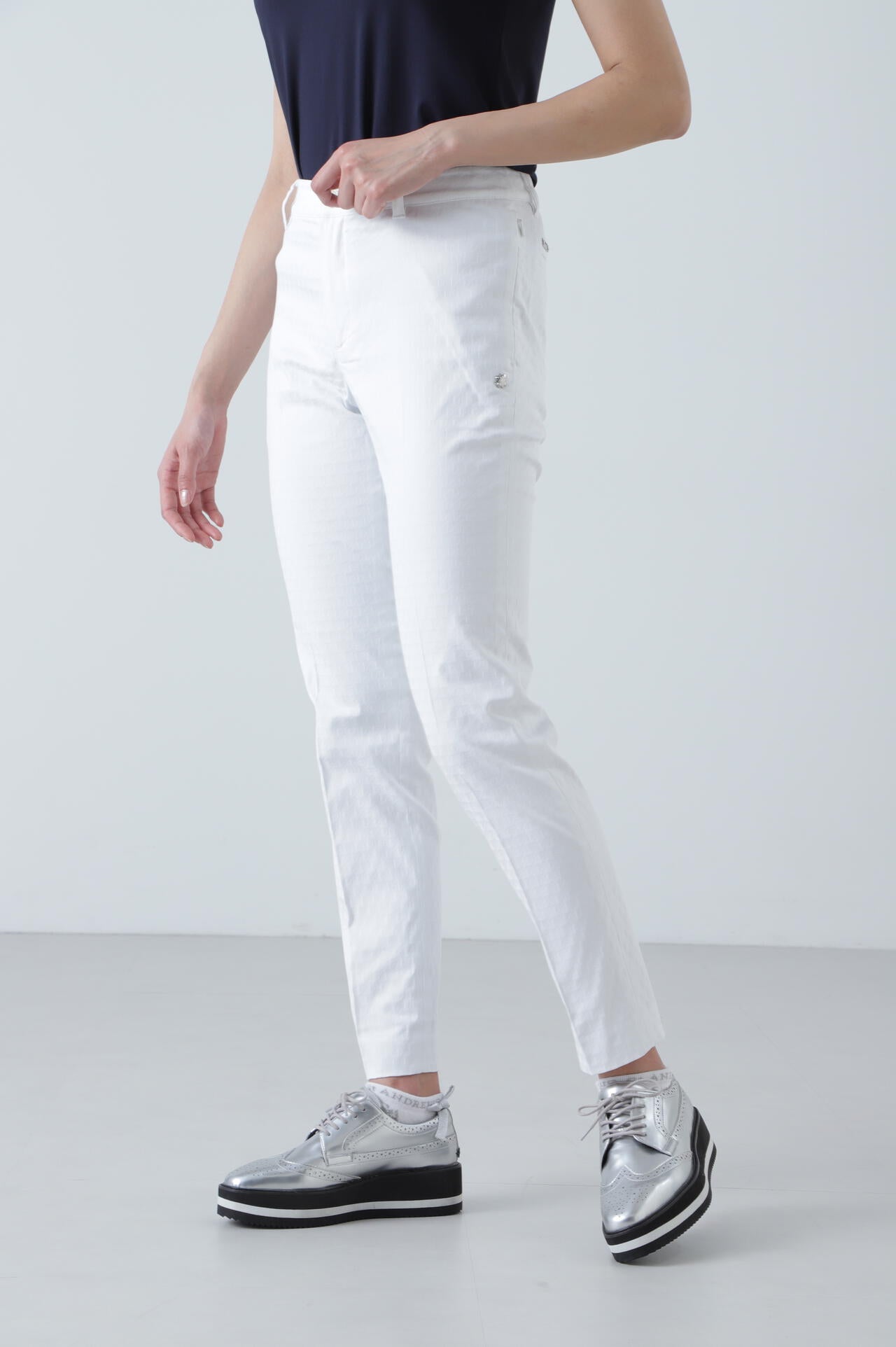 幾何学ジャガードパンツ (WOMENS)