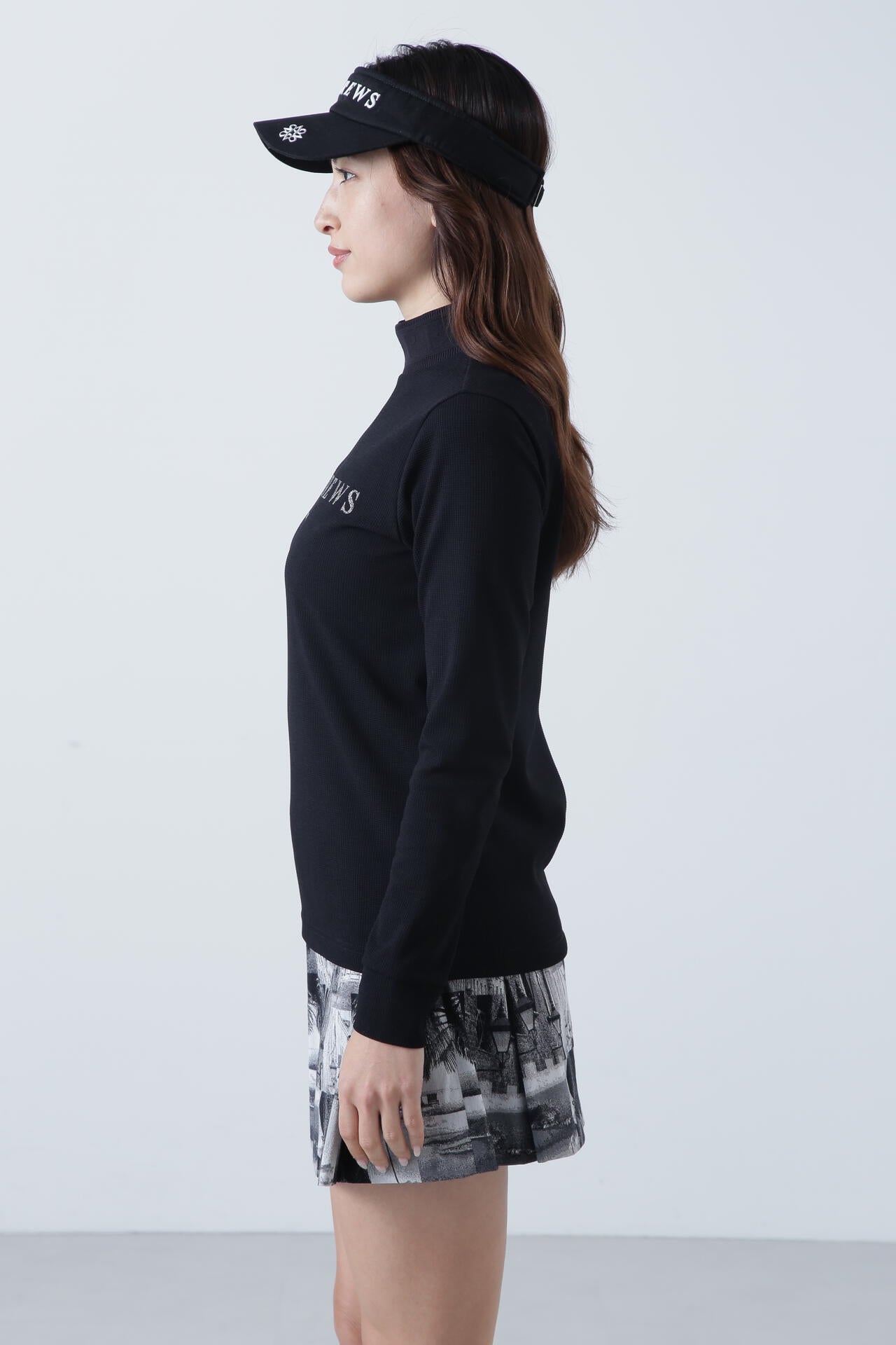 ブロックリバー長袖ハイネック (WOMENS)