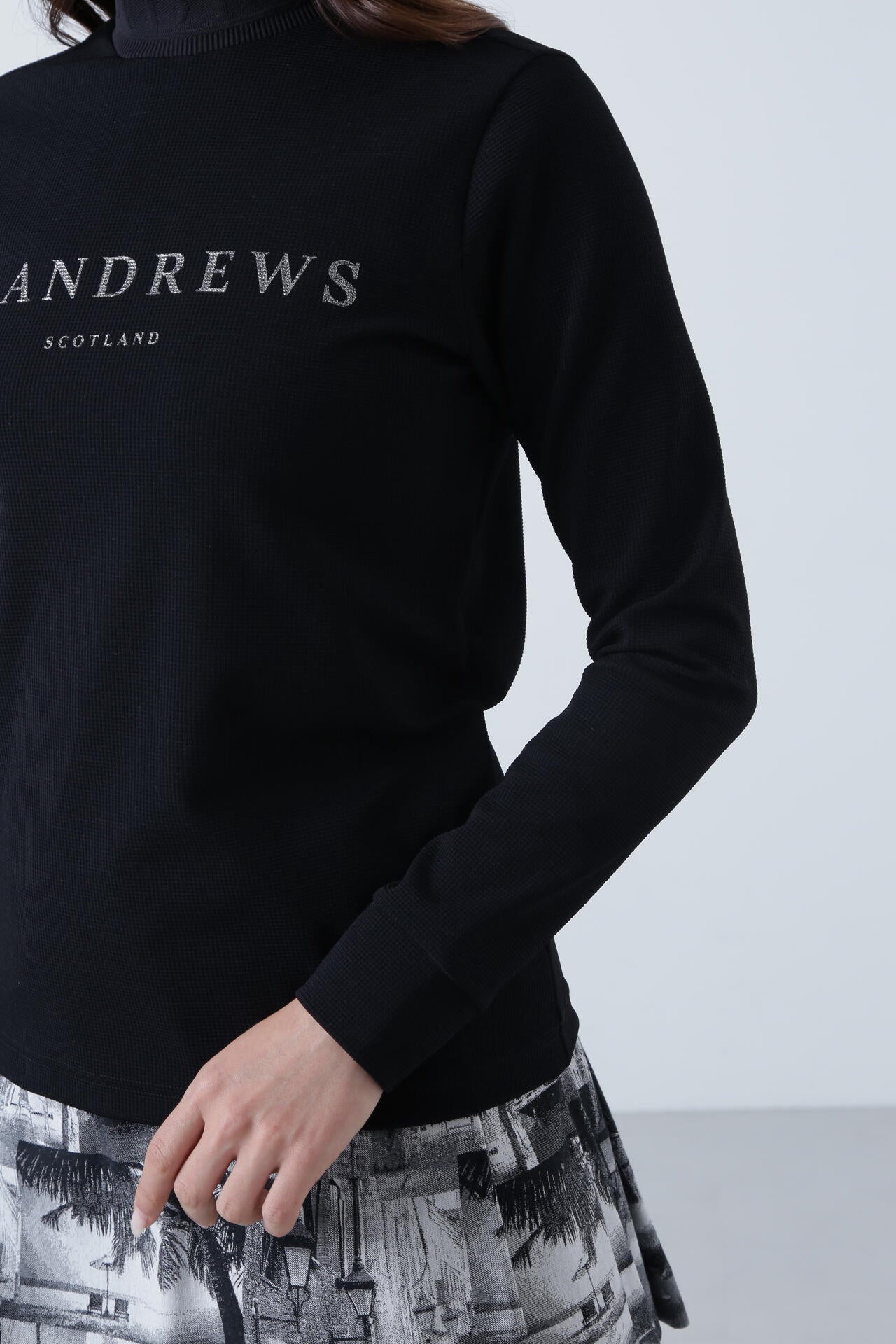 ブロックリバー長袖ハイネック (WOMENS)