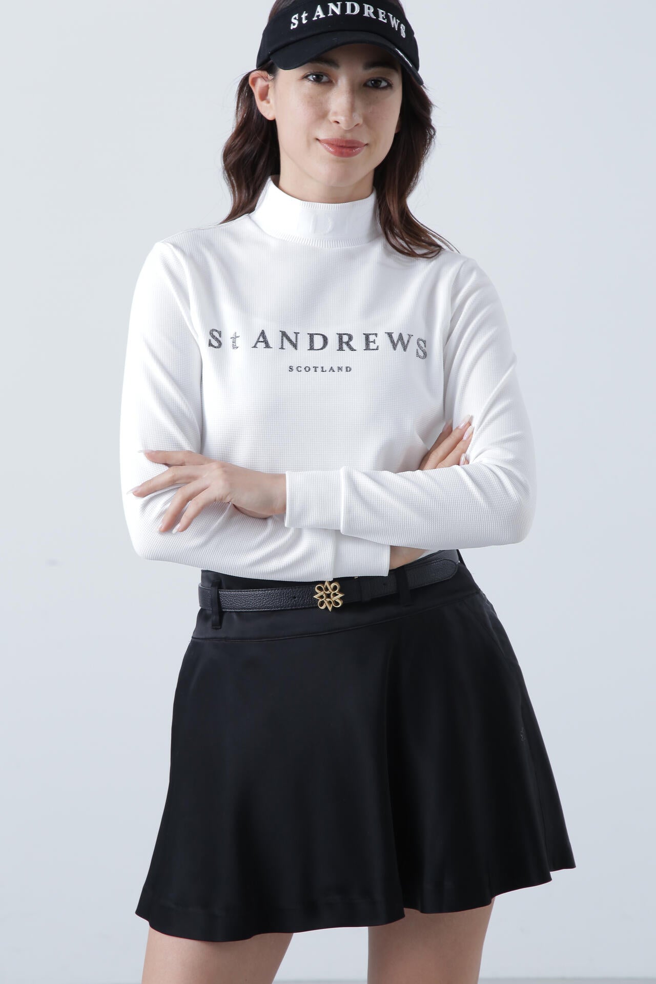 ブロックリバー長袖ハイネック (WOMENS)