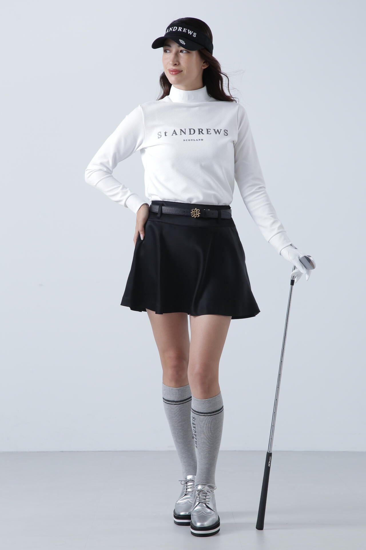 ブロックリバー長袖ハイネック (WOMENS)