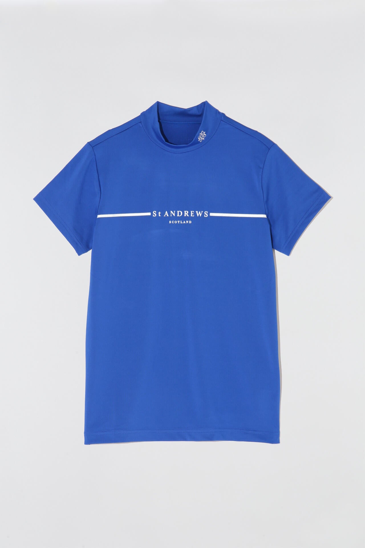 カチオンポリエステルベア天竺 半袖ハイネックカットソー (WOMENS)