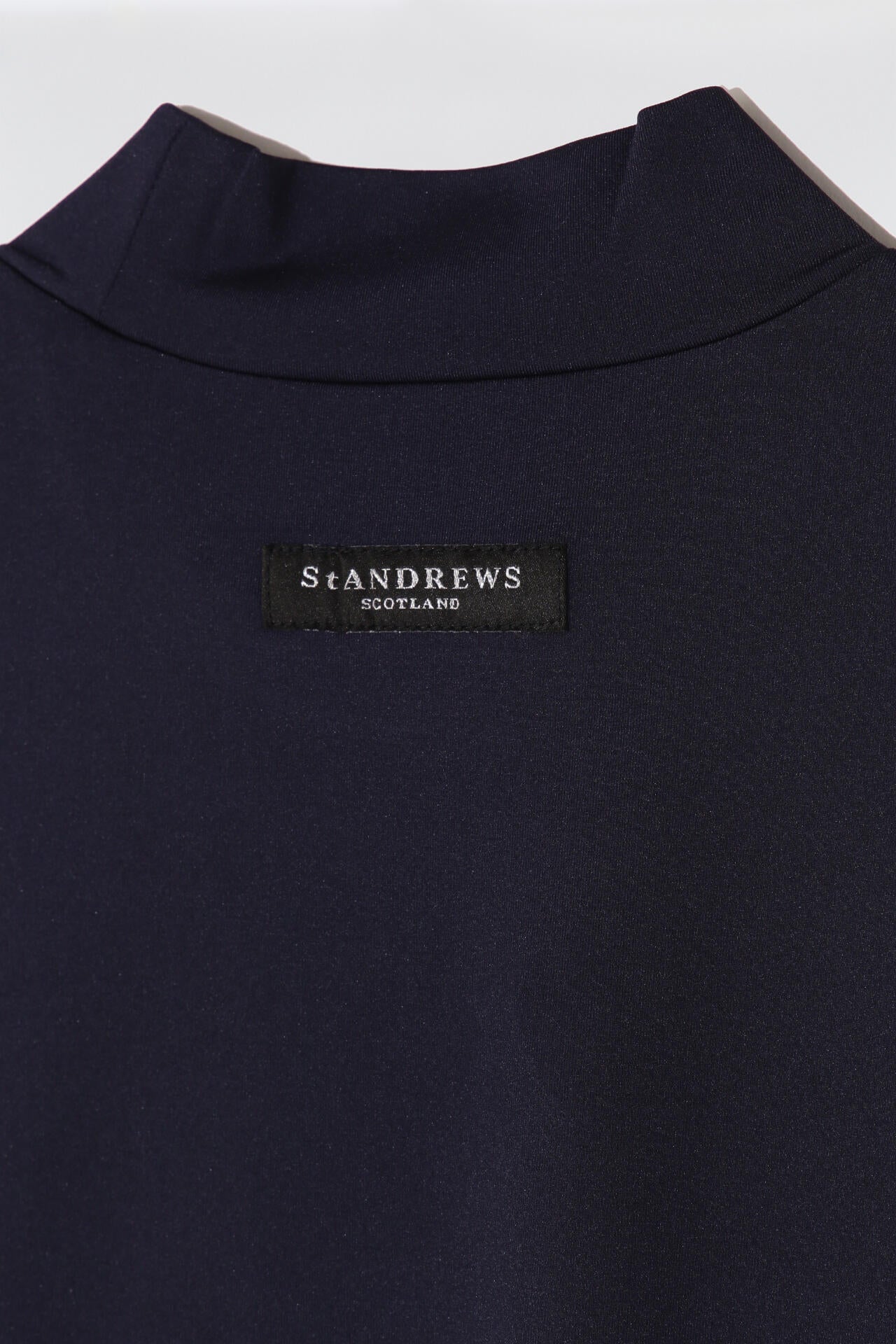 カチオンポリエステルベア天竺 半袖ハイネックカットソー (WOMENS)