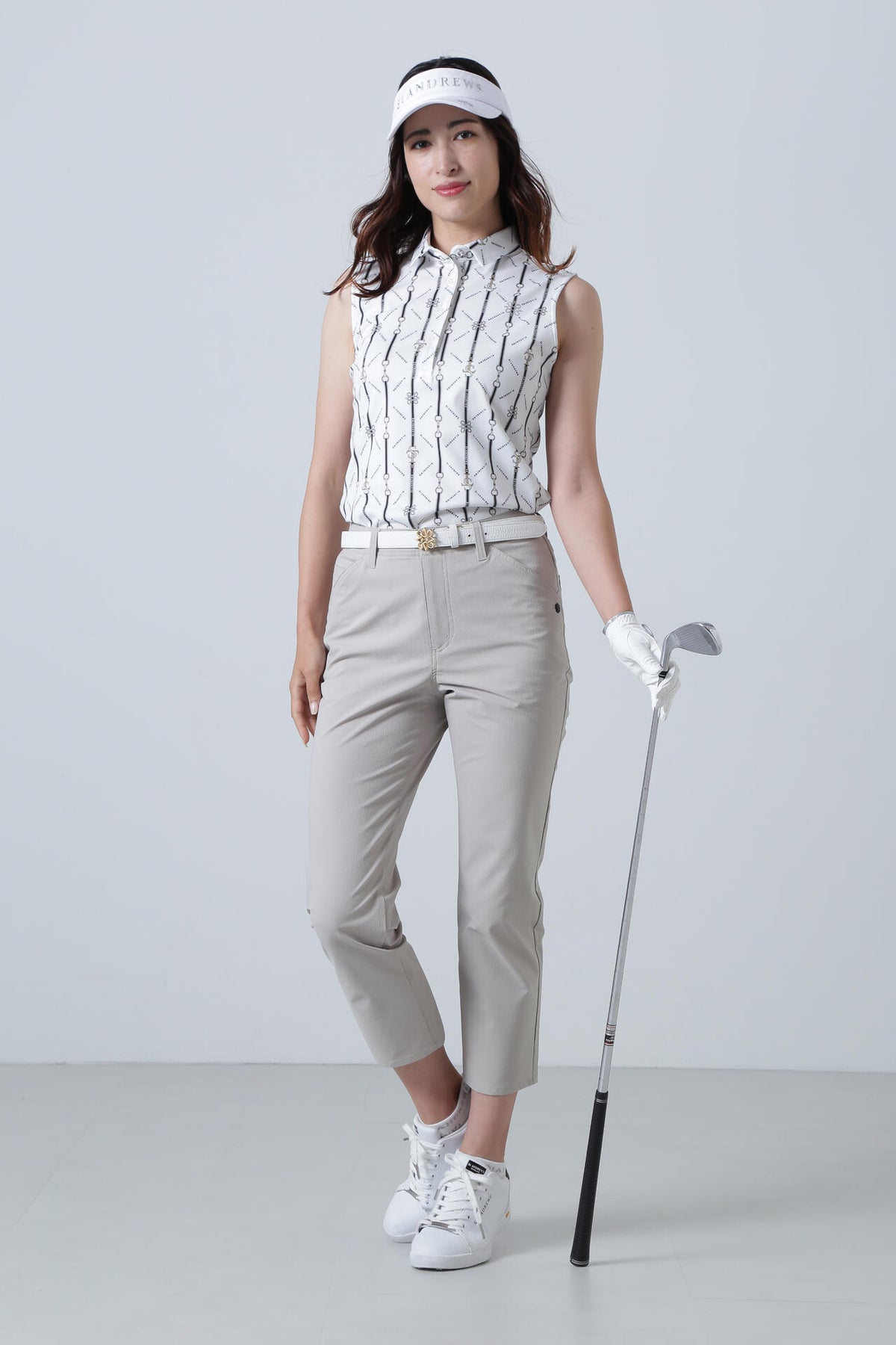 ドビーサッカークロップドパンツ (WOMENS)