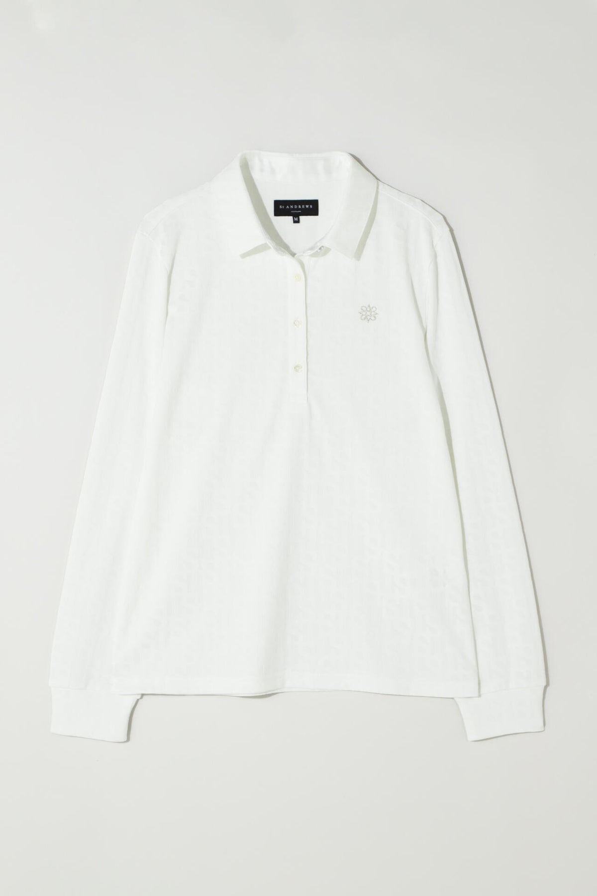 STロゴジャガード 長袖ポロシャツ (WOMENS)
