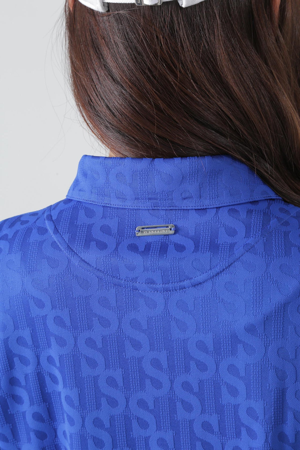STロゴジャガード 長袖ポロシャツ (WOMENS)