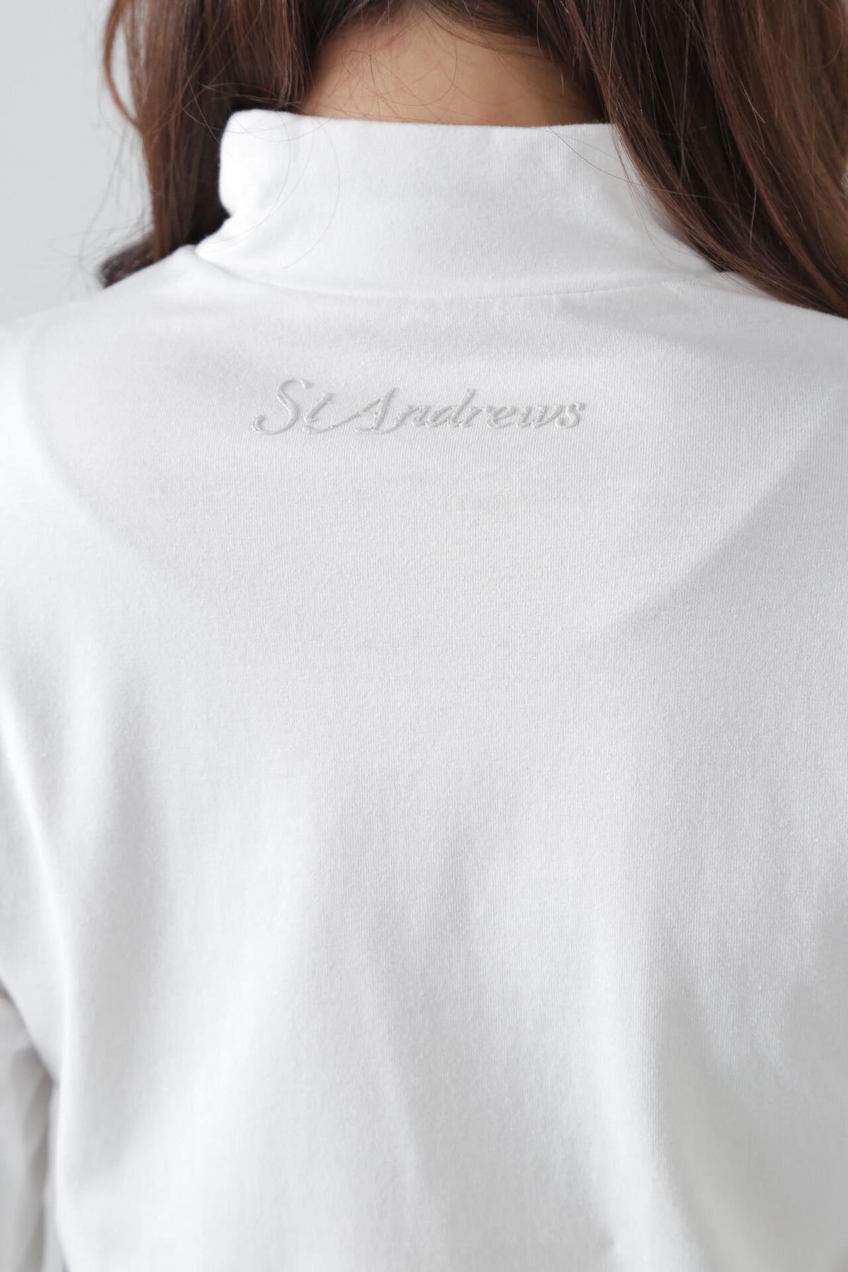 ベア天竺長袖ハイネックカットソー (WOMENS)