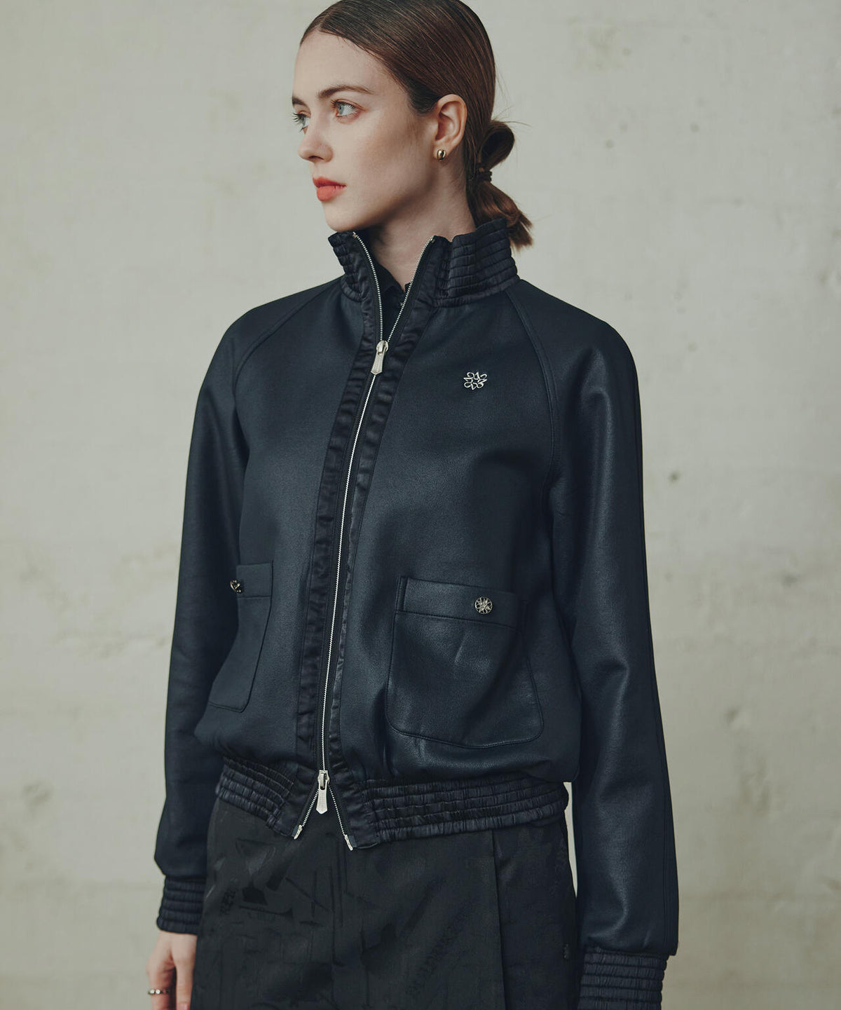 ダンボールニットハードチンツブルゾン (WOMENS)
