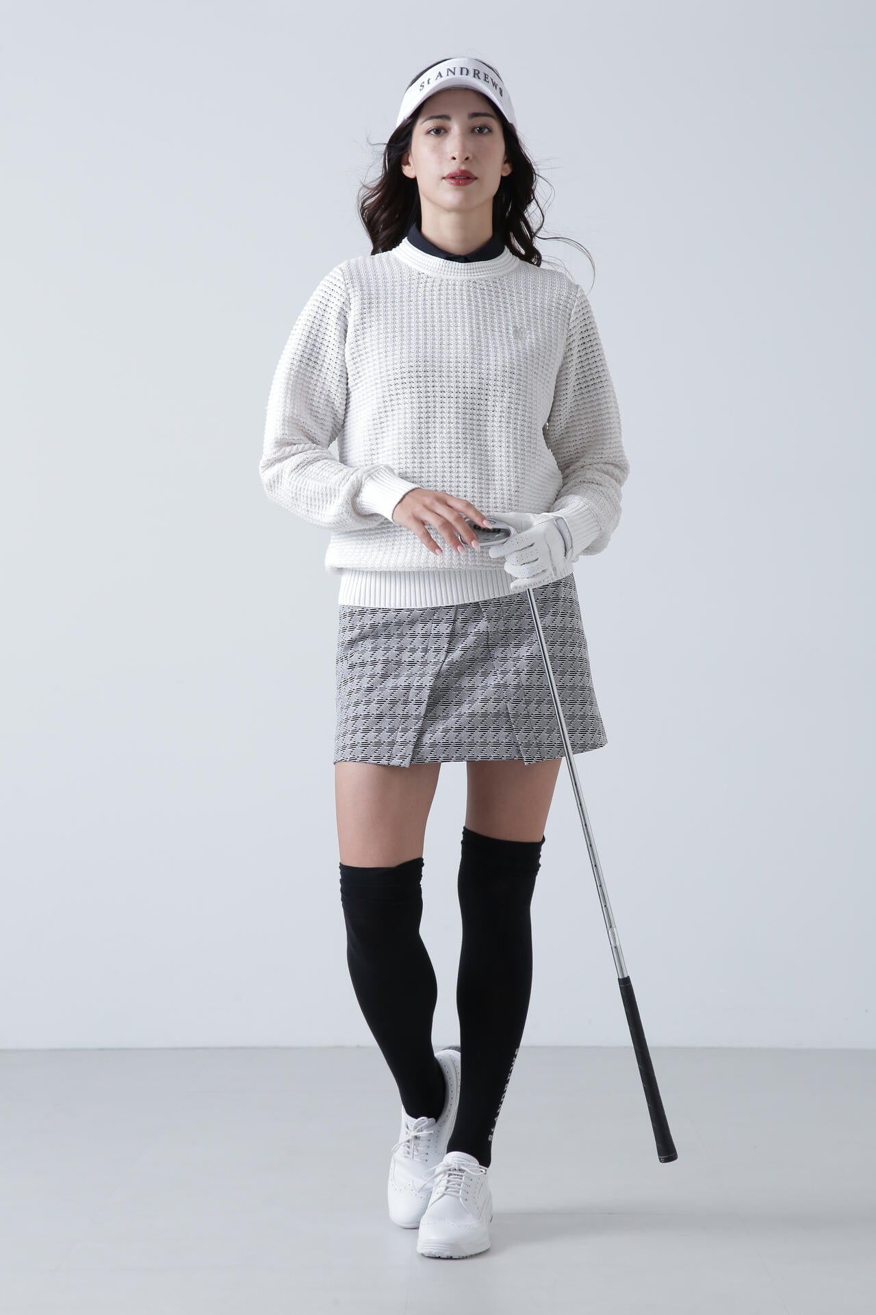 ジオメトリックジャガードスカート (WOMENS)