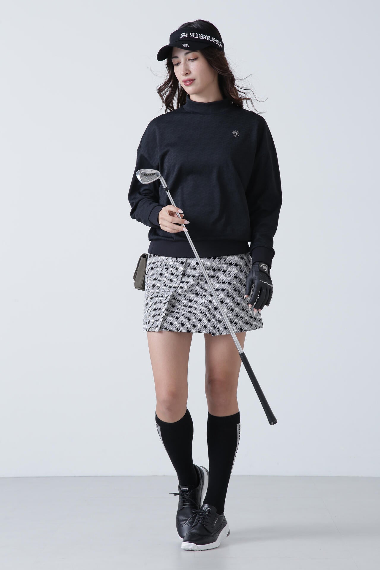 ジオメトリックジャガードスカート (WOMENS)