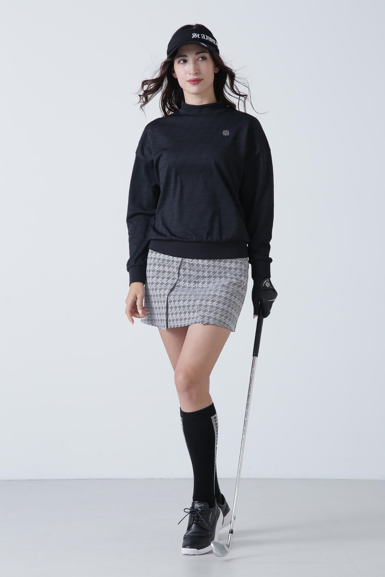 ジオメトリックジャガードスカート (WOMENS)