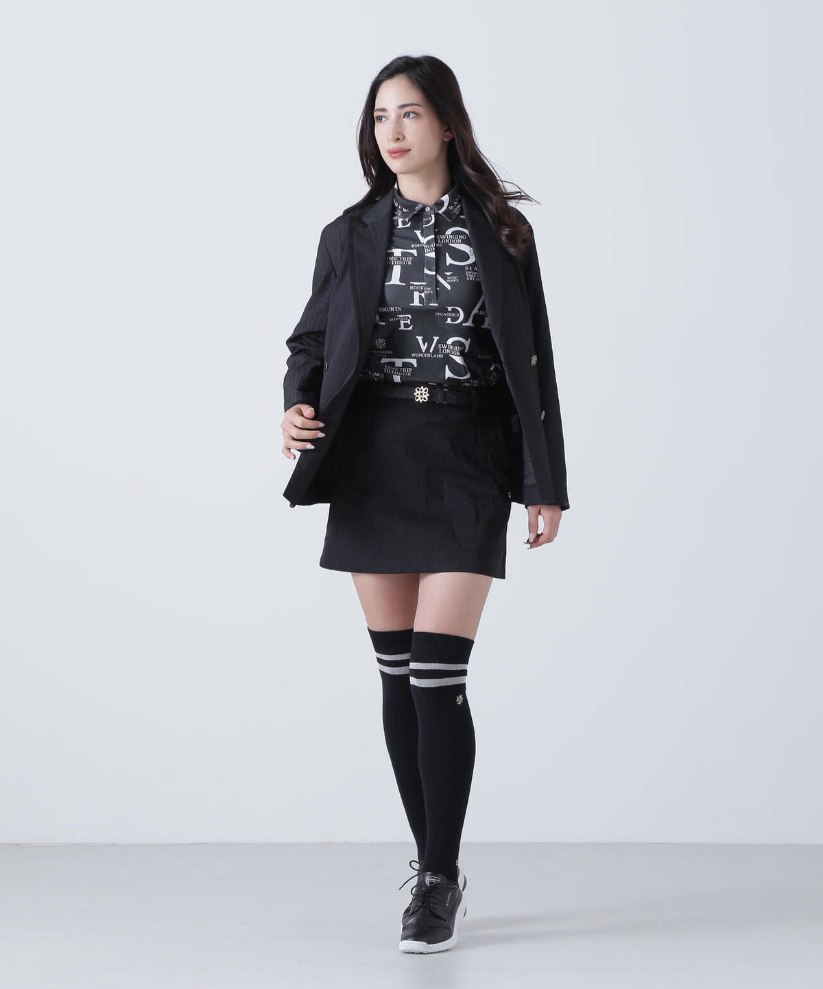 コンセプト柄ジャガードスカート (WOMENS)