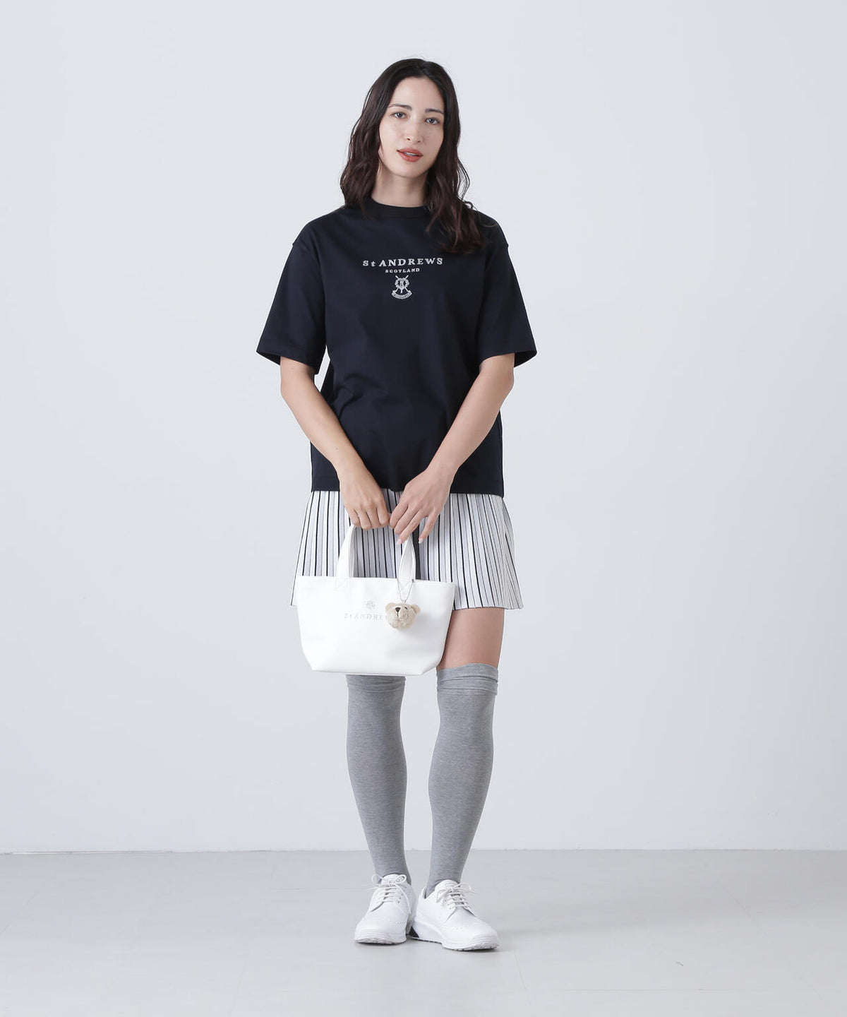 16Gダブルジャガードニットスカート (WOMENS)