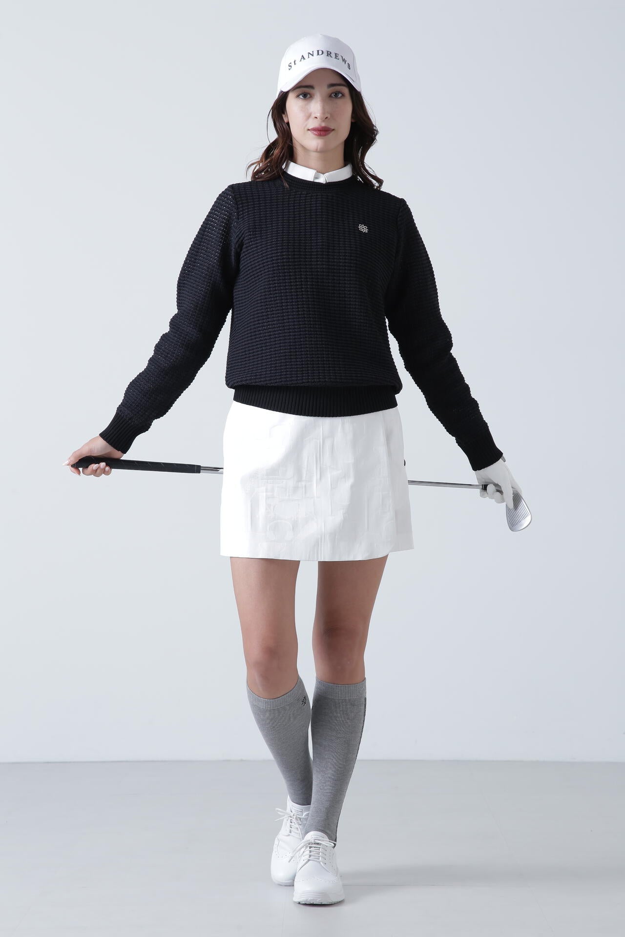 ミュージック柄ジャガードキュロットスカート (WOMENS)
