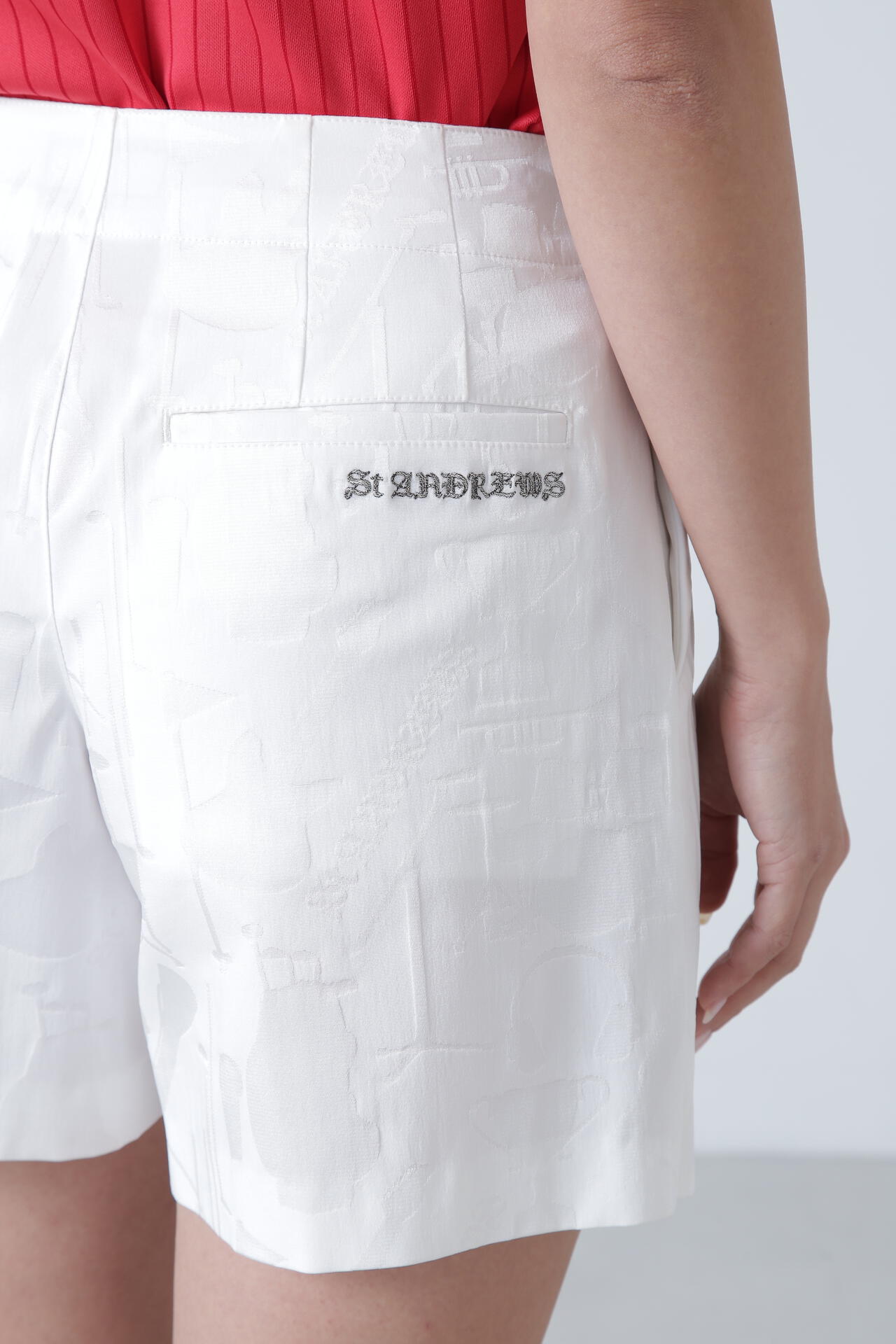 ミュージック柄ジャガードキュロットスカート (WOMENS)