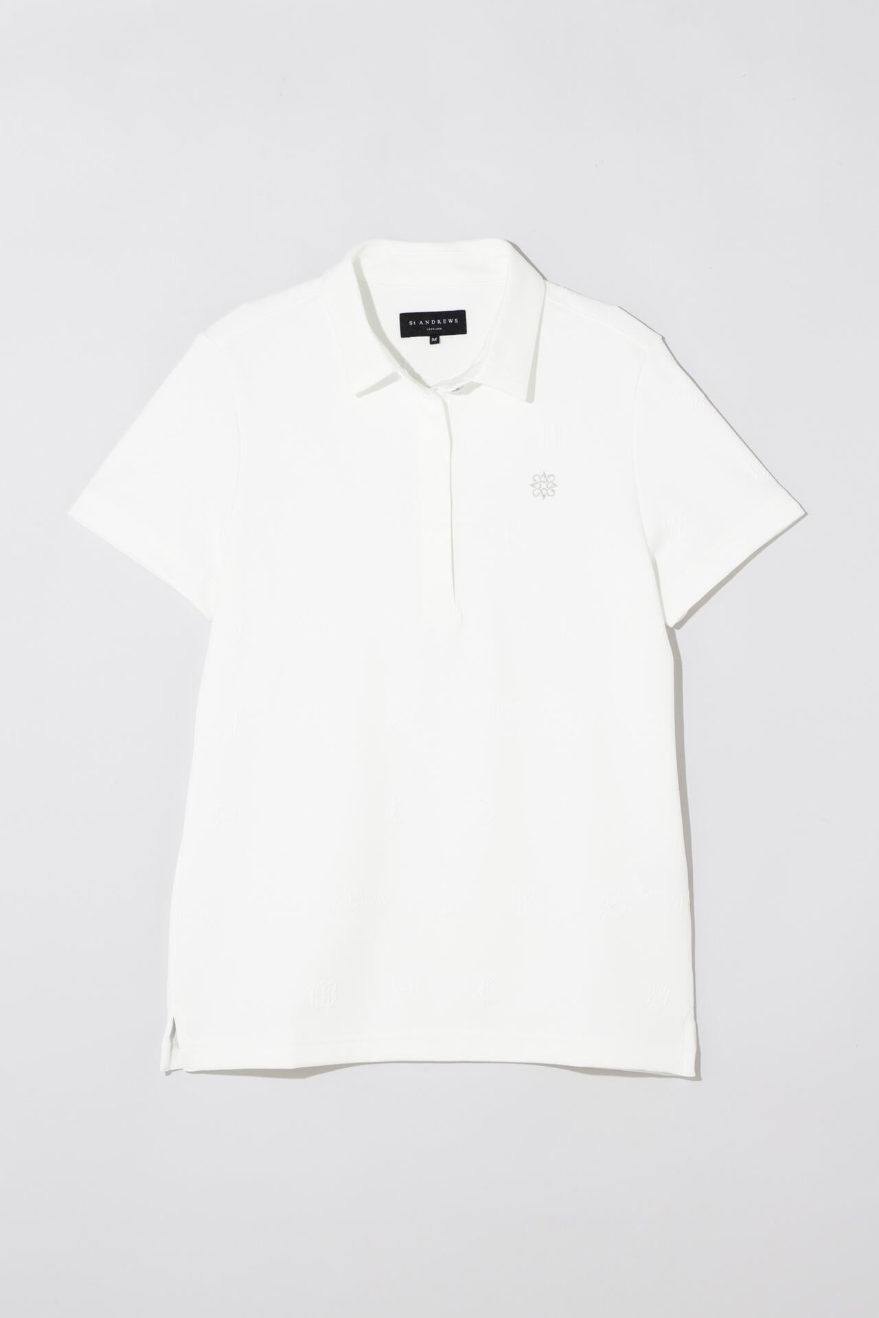 ふくれジャガードロゴ半袖ポロシャツ (WOMENS)