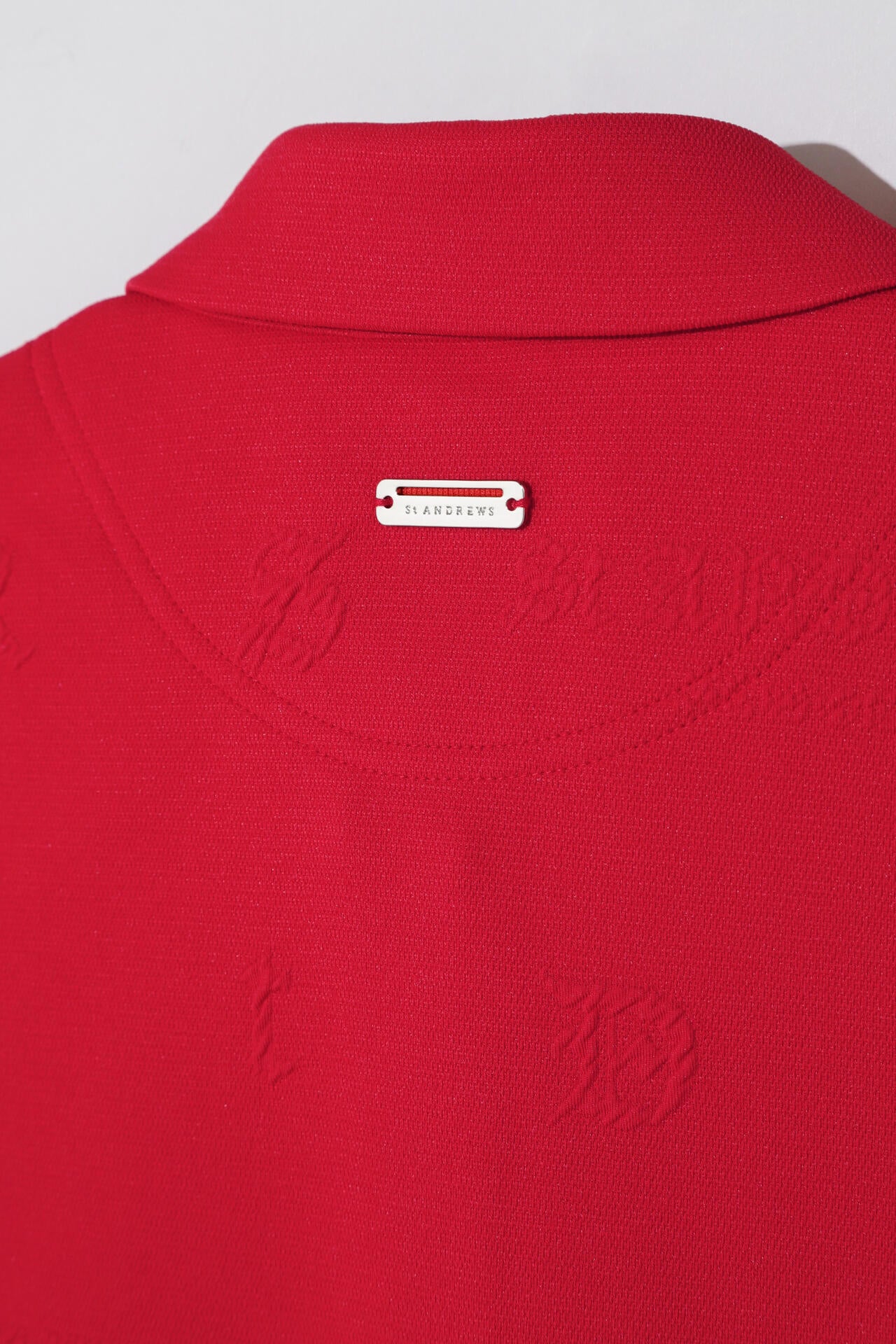 ふくれジャガードロゴ半袖ポロシャツ (WOMENS)