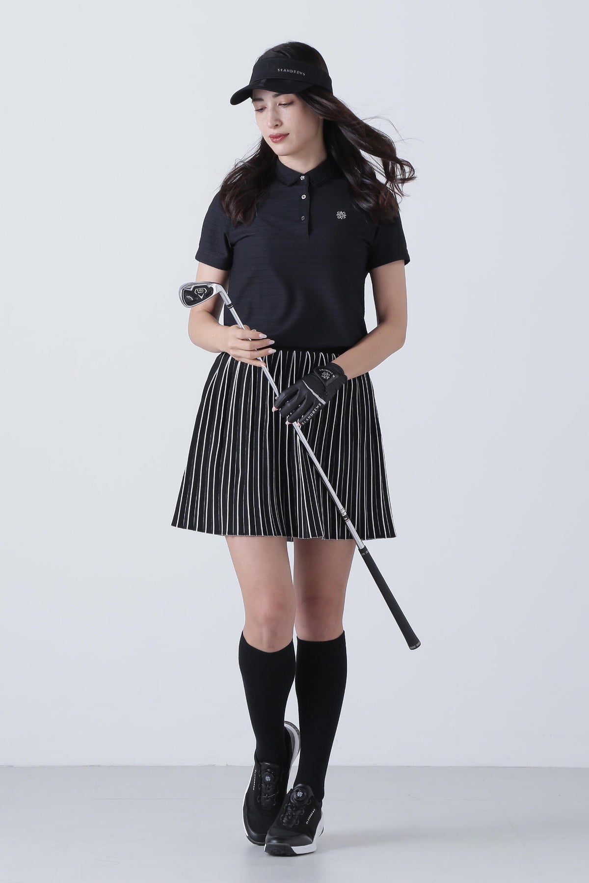 縄柄ジャガード半袖シャツ (WOMENS)