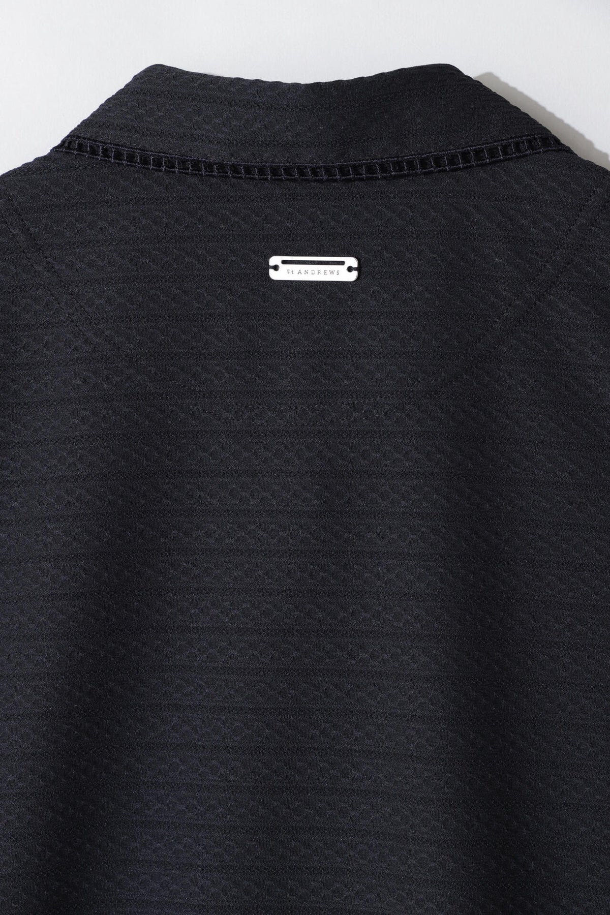 縄柄ジャガード半袖シャツ (WOMENS)