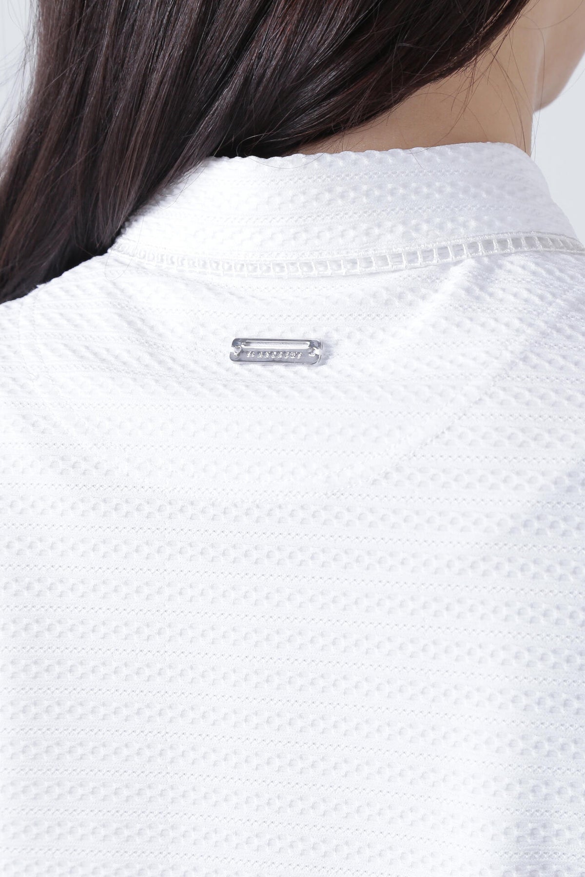 縄柄ジャガード半袖シャツ (WOMENS)