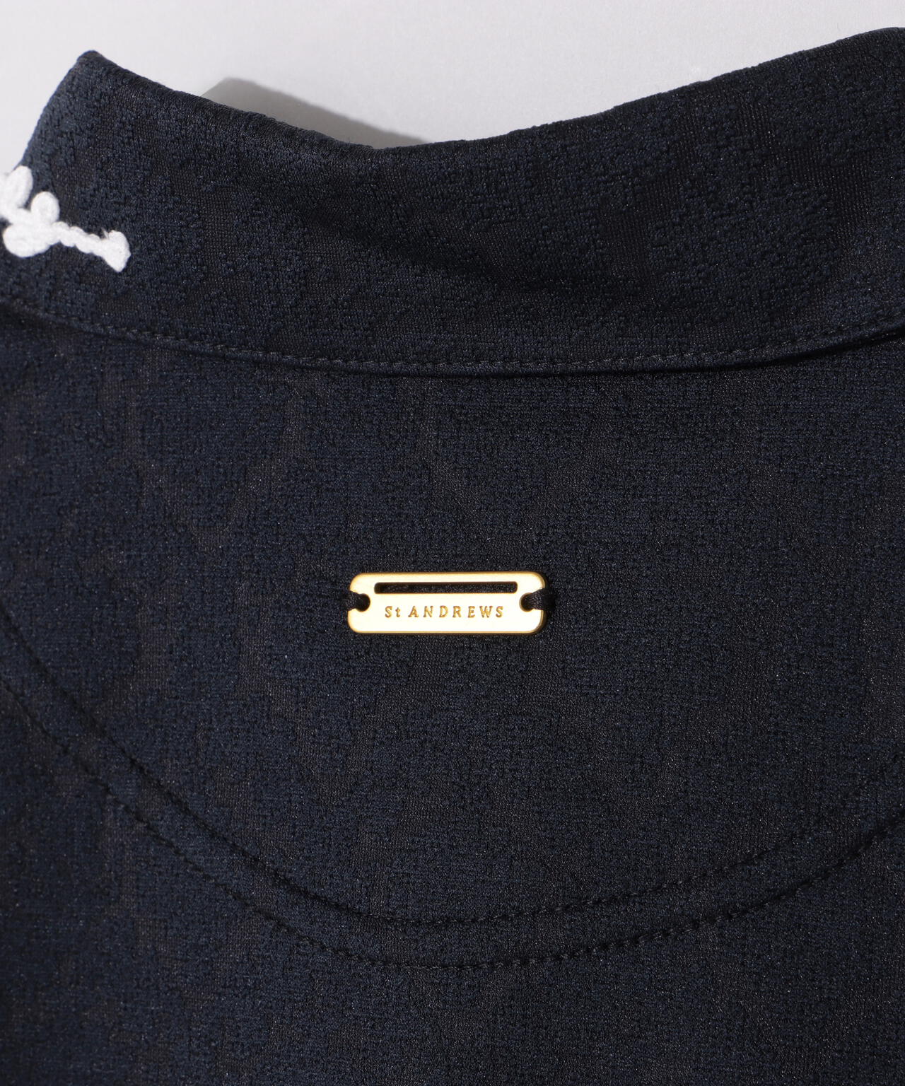 レトロアラベスク柄ジャガード半袖シャツ (WOMENS)