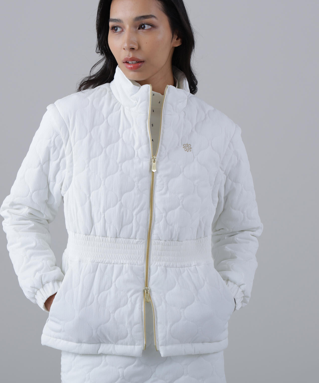 ウェーブストレッチ中綿ブルゾン (WOMENS)