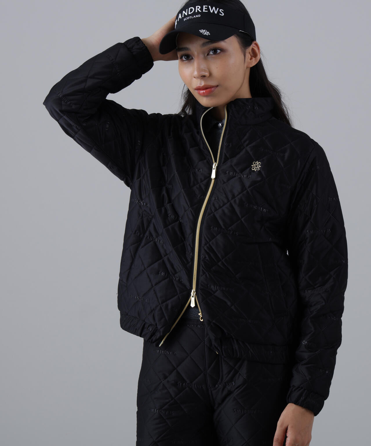 ロゴピンソニック中綿ブルゾン (WOMENS)