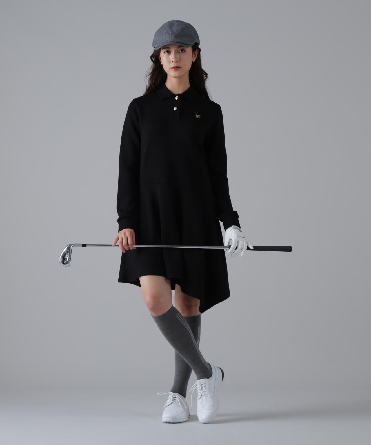 ダンボールニットポロワンピース (WOMENS)