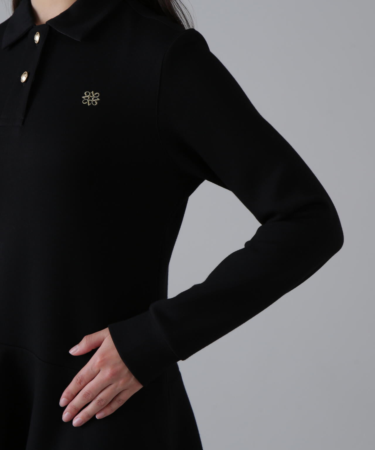 ダンボールニットポロワンピース (WOMENS)