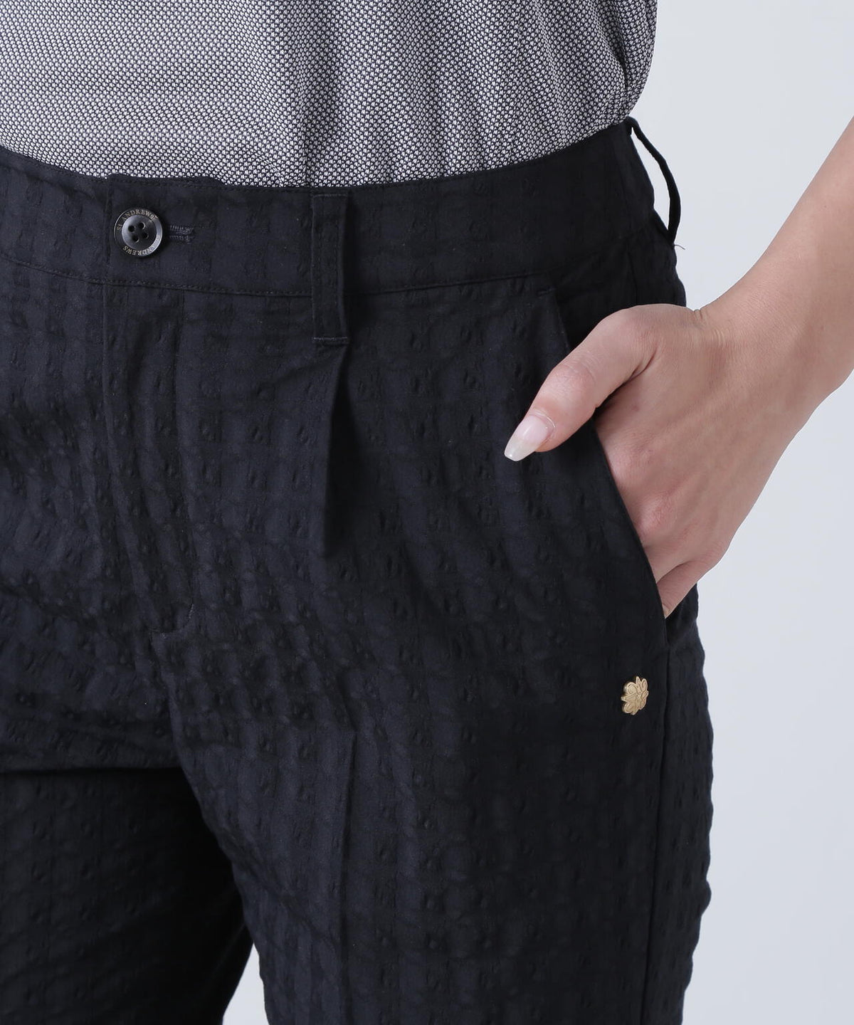 千鳥楊柳ストレッチパンツ (WOMENS)
