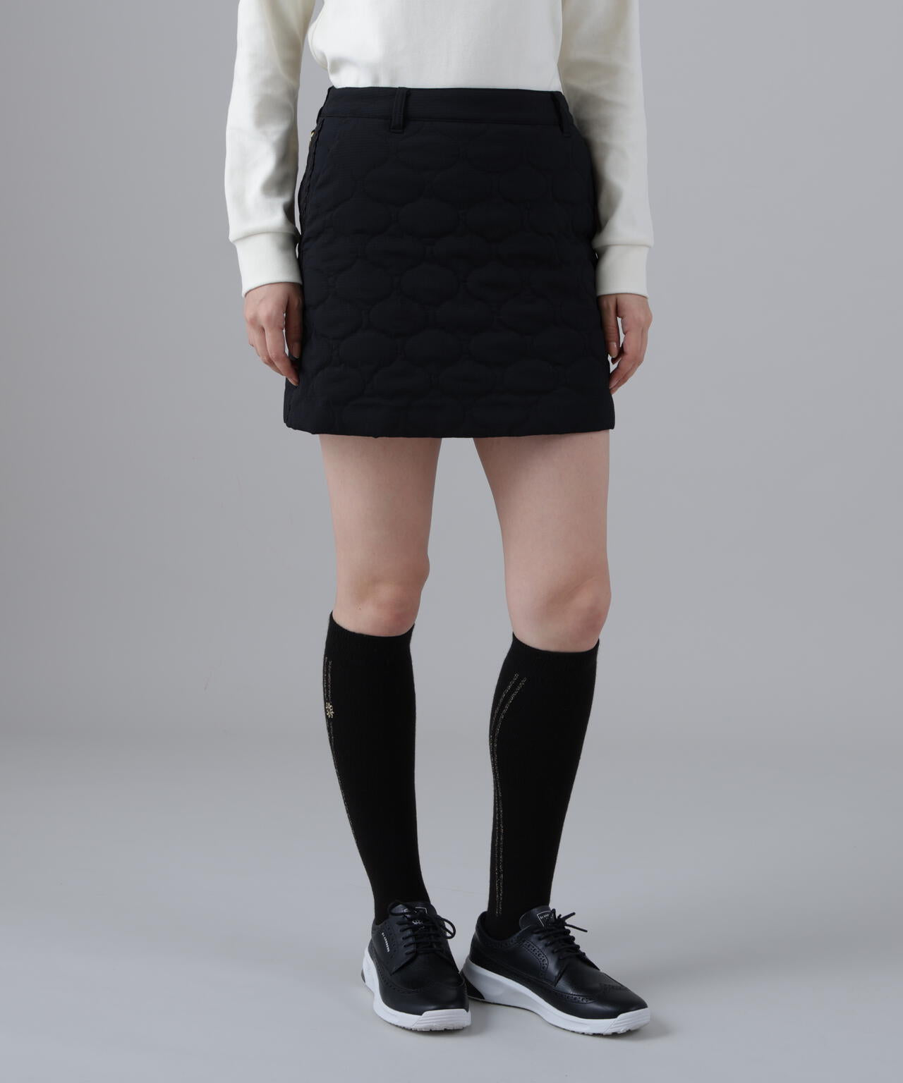 ウェーブストレッチ中綿スカート (WOMENS)