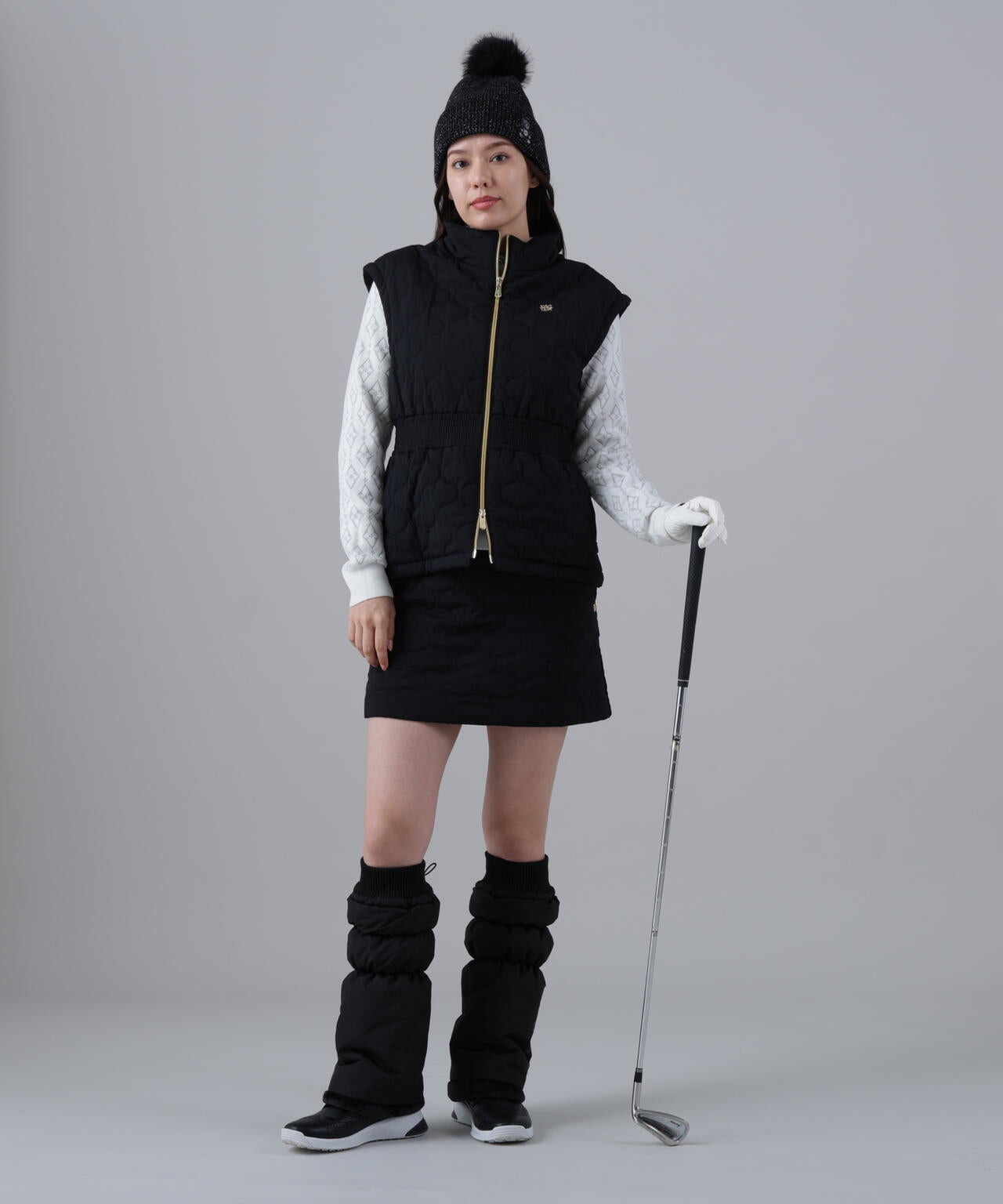 ウェーブストレッチ中綿スカート (WOMENS)