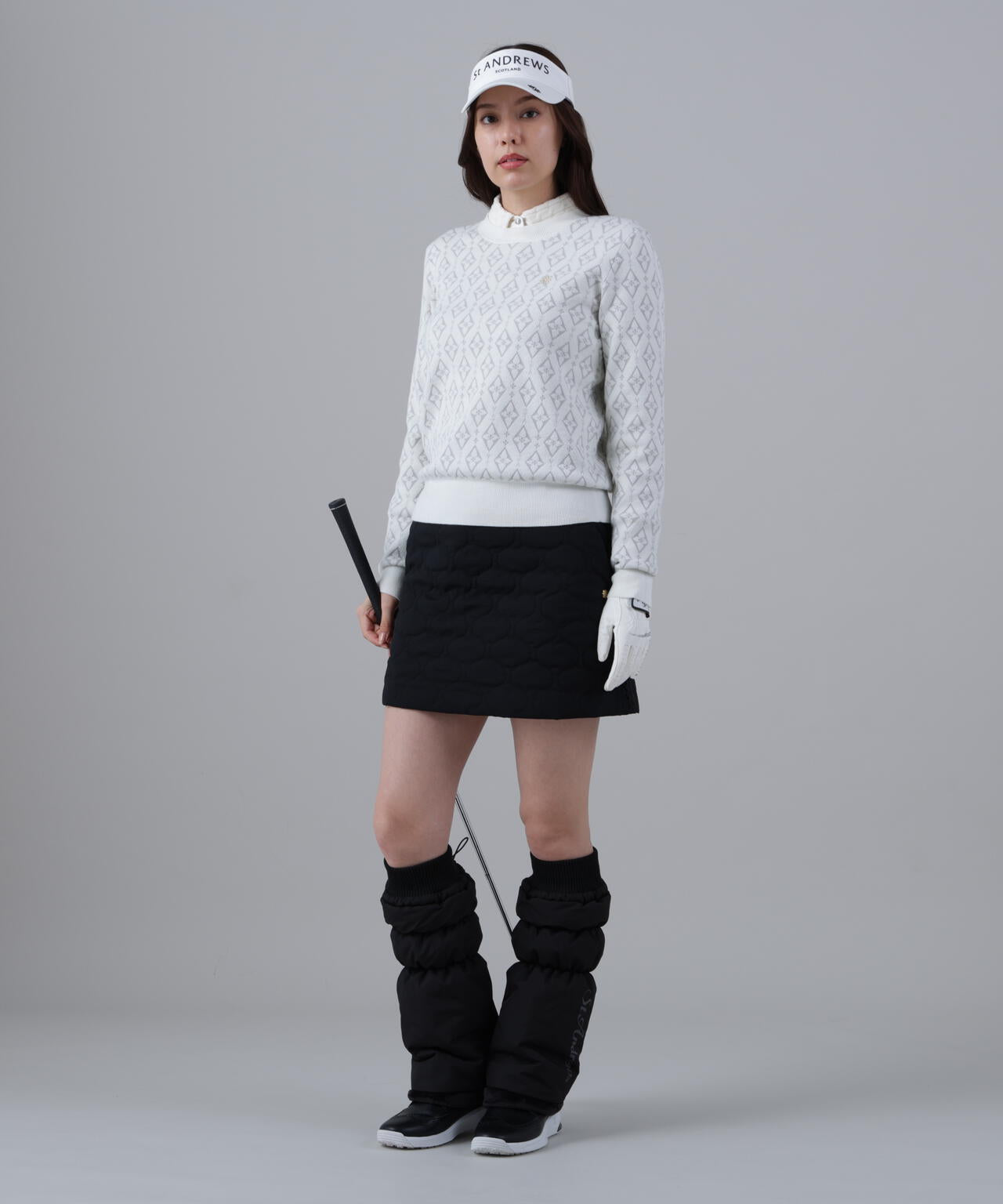 ウェーブストレッチ中綿スカート (WOMENS)