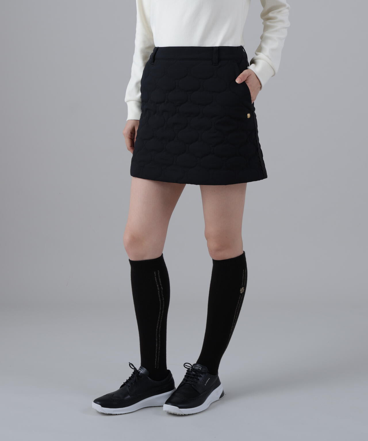 ウェーブストレッチ中綿スカート (WOMENS)