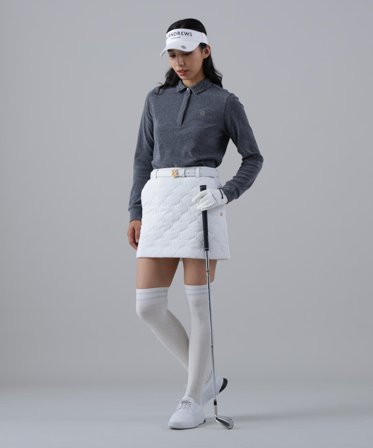 ウェーブストレッチ中綿スカート (WOMENS)