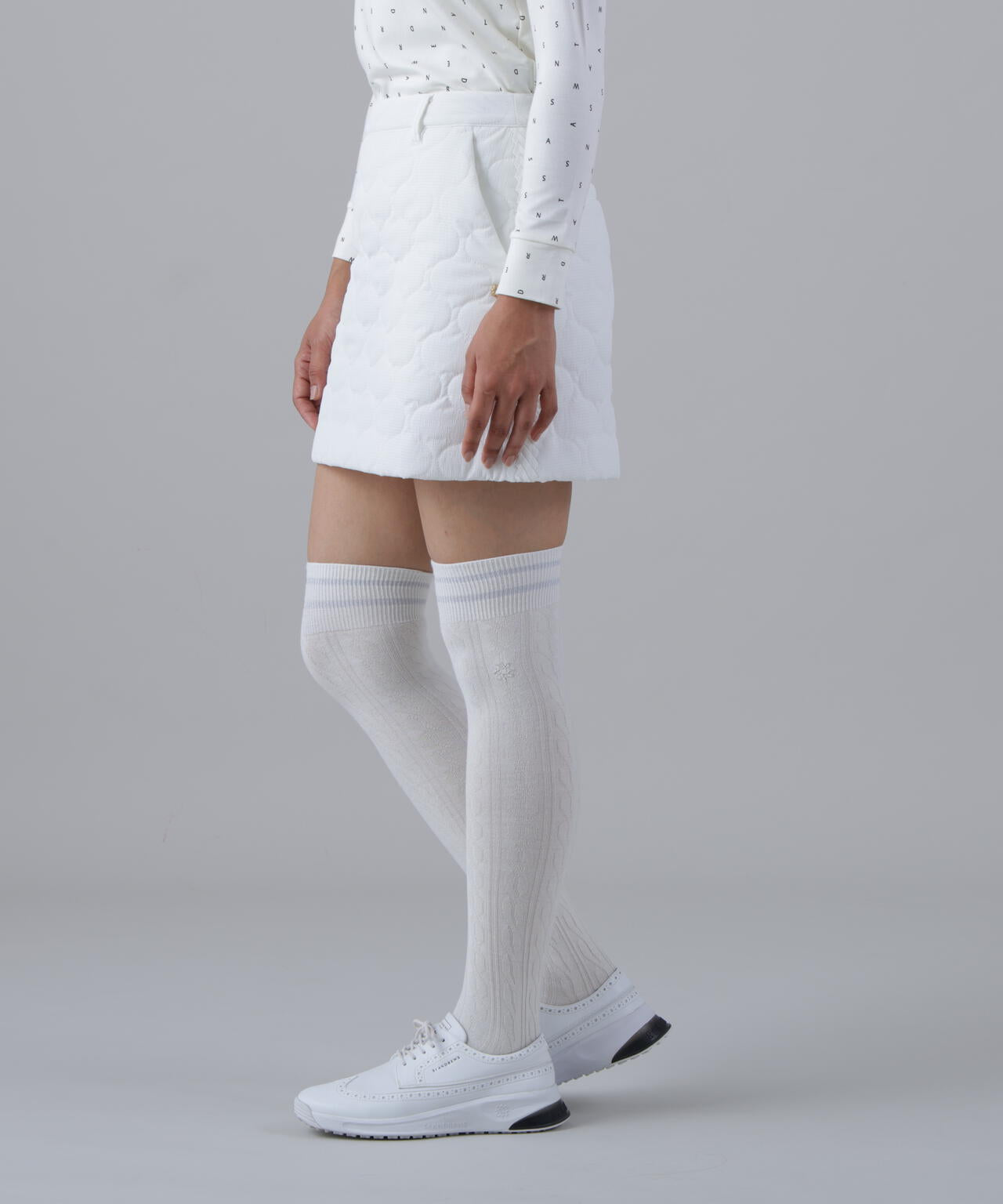 ウェーブストレッチ中綿スカート (WOMENS)