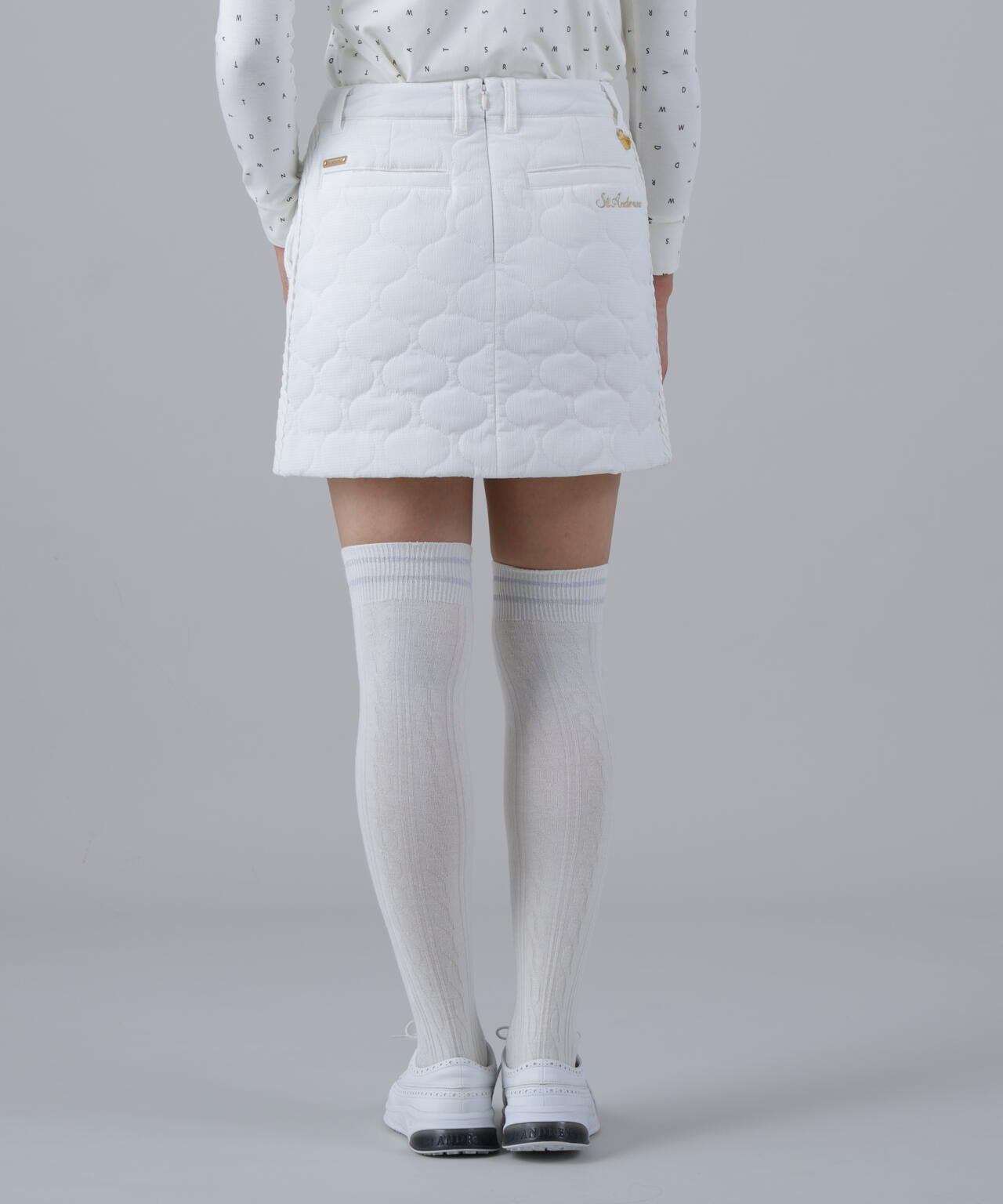 ウェーブストレッチ中綿スカート (WOMENS)