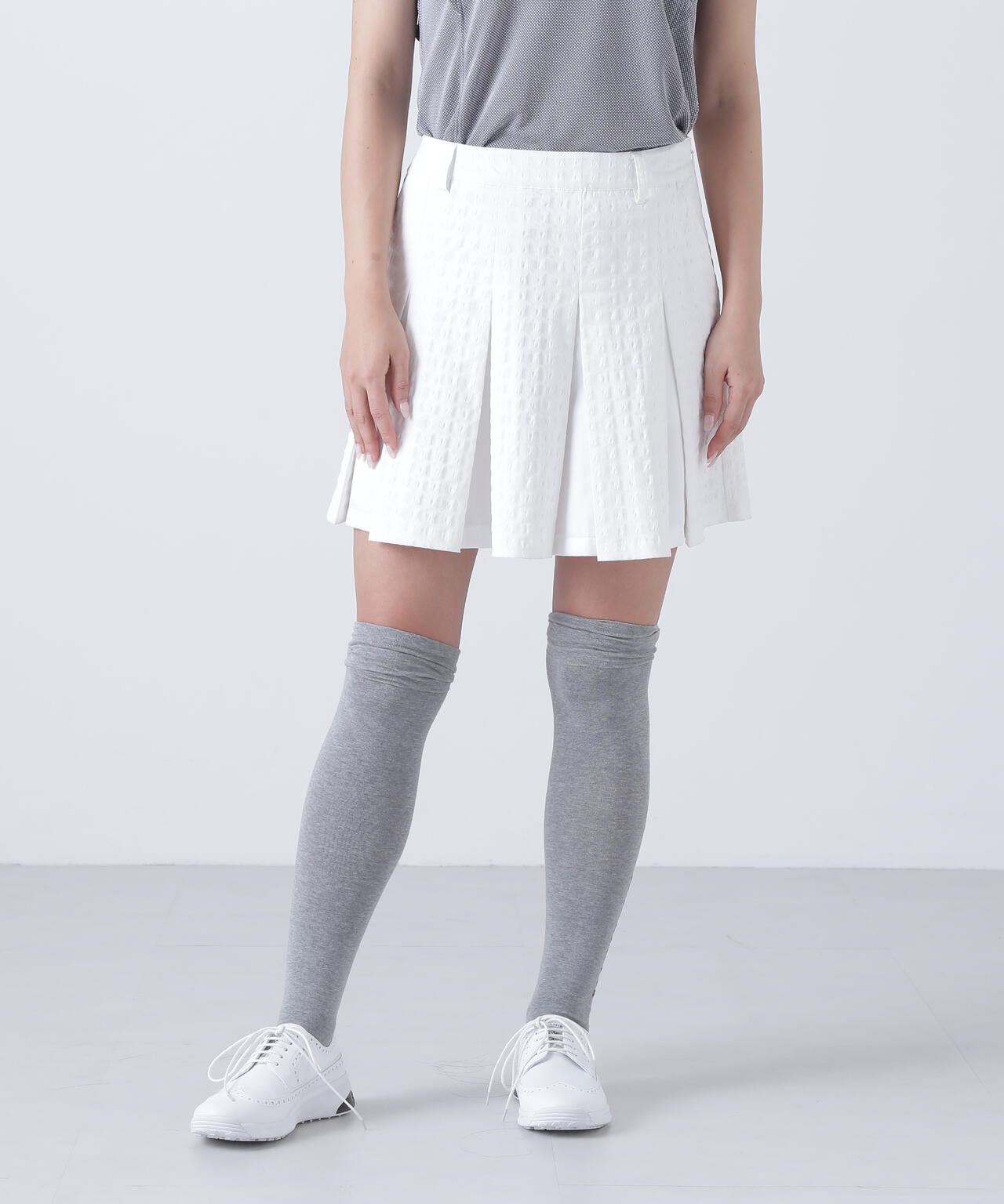 千鳥楊柳ストレッチスカート (WOMENS)