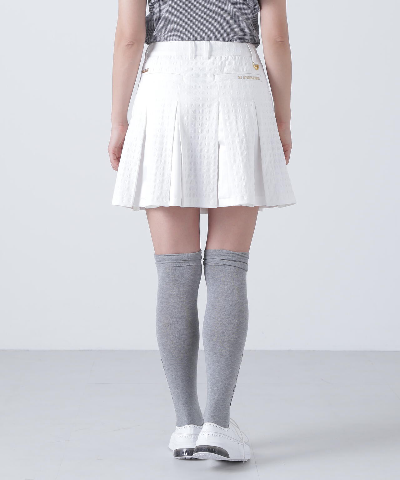 千鳥楊柳ストレッチスカート (WOMENS)