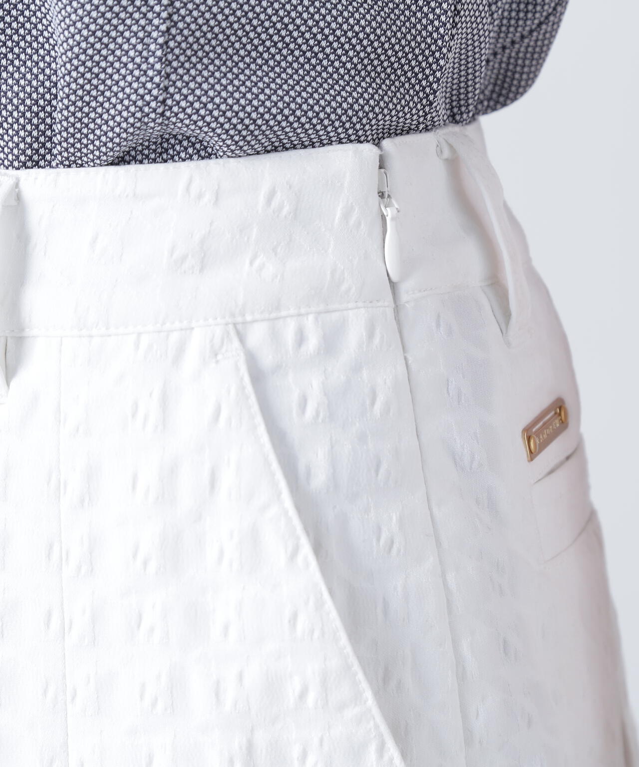 千鳥楊柳ストレッチスカート (WOMENS)