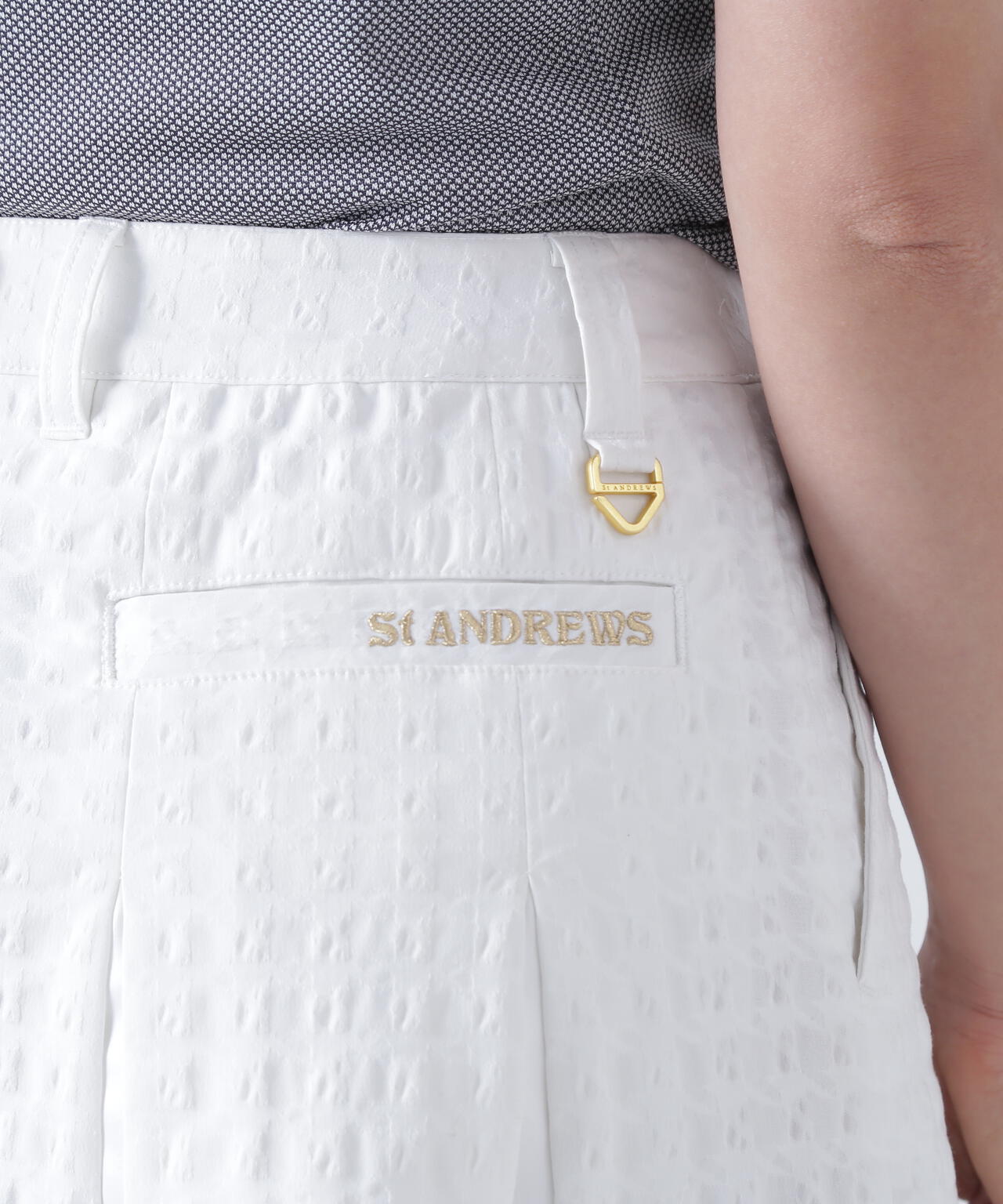 千鳥楊柳ストレッチスカート (WOMENS)