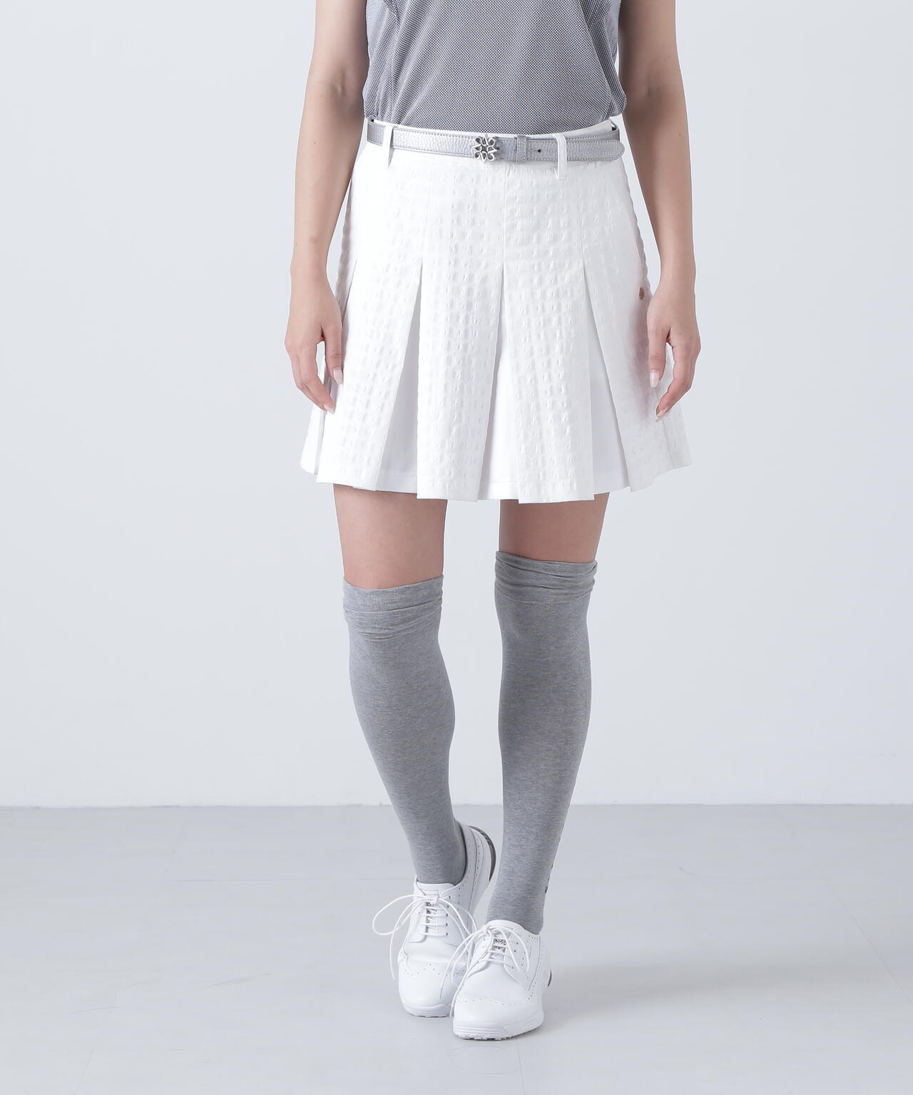 千鳥楊柳ストレッチスカート (WOMENS)