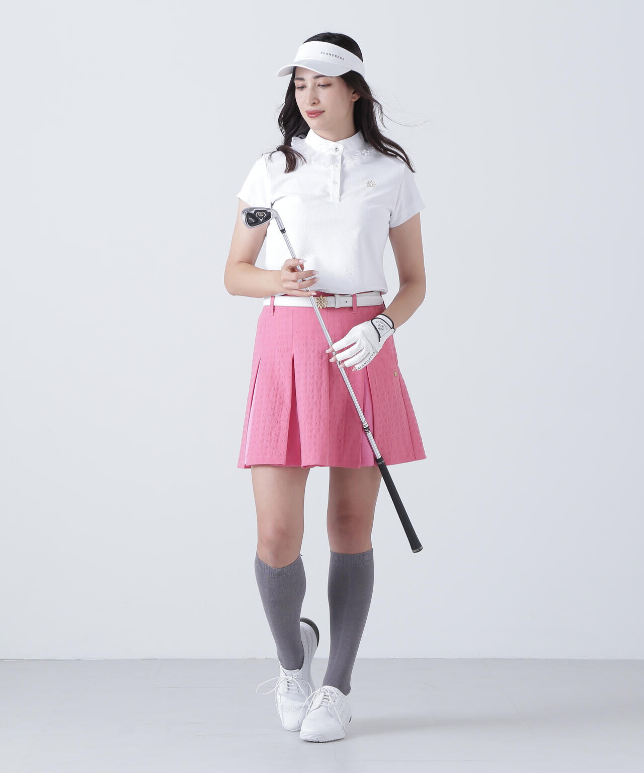 千鳥楊柳ストレッチスカート (WOMENS)